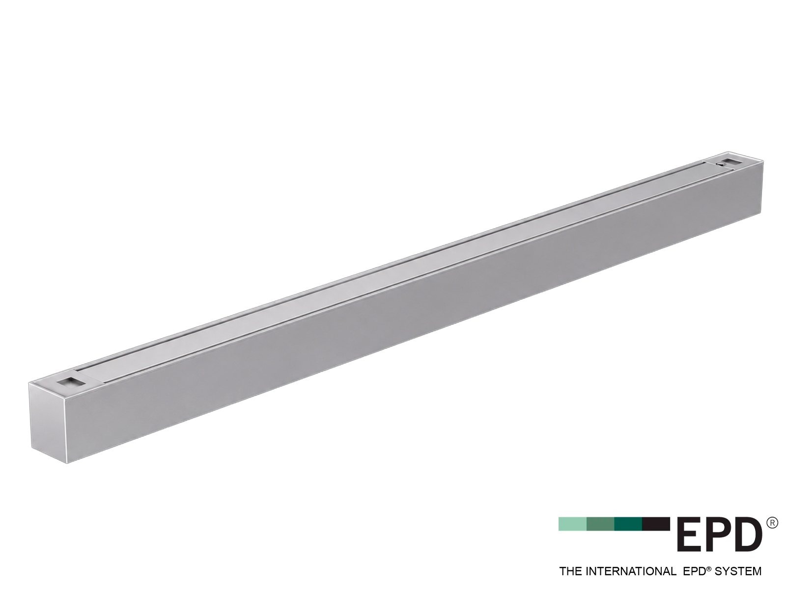 LED SQUARE armatur GRÅ. 40W. 3XCCT. UGR<19. 120 cm.