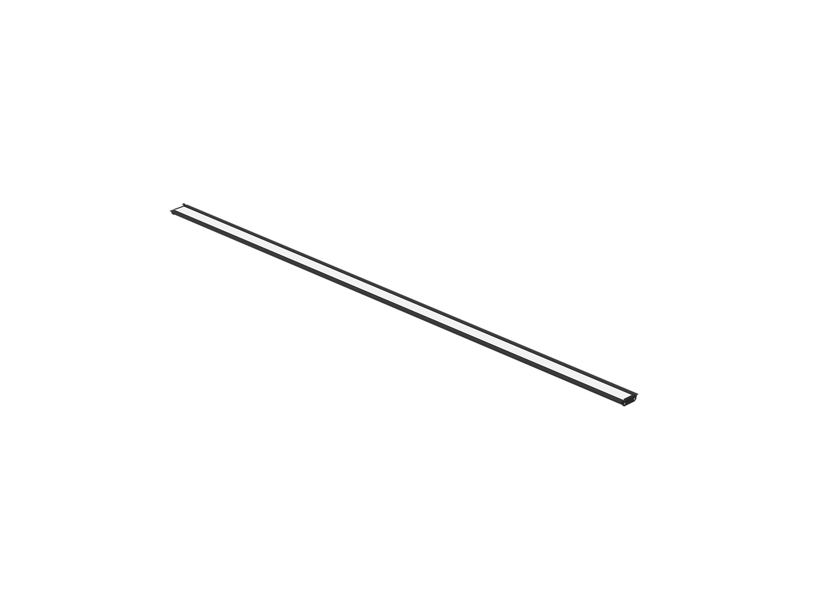 Uplight-modul for SQUARE G4/G5 180 cm. SORT