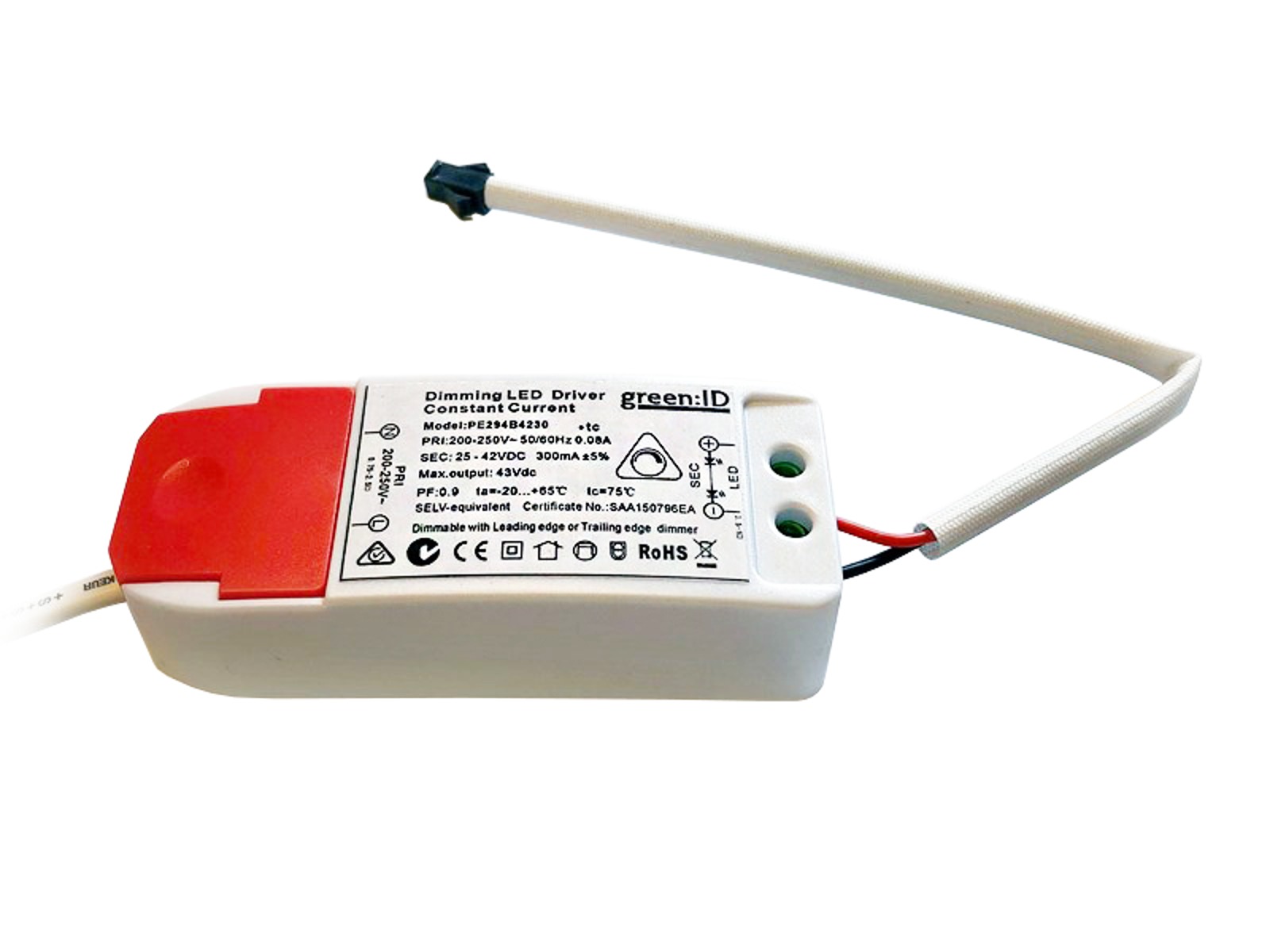 TRIAC driver 300mA for 12W LED panel
