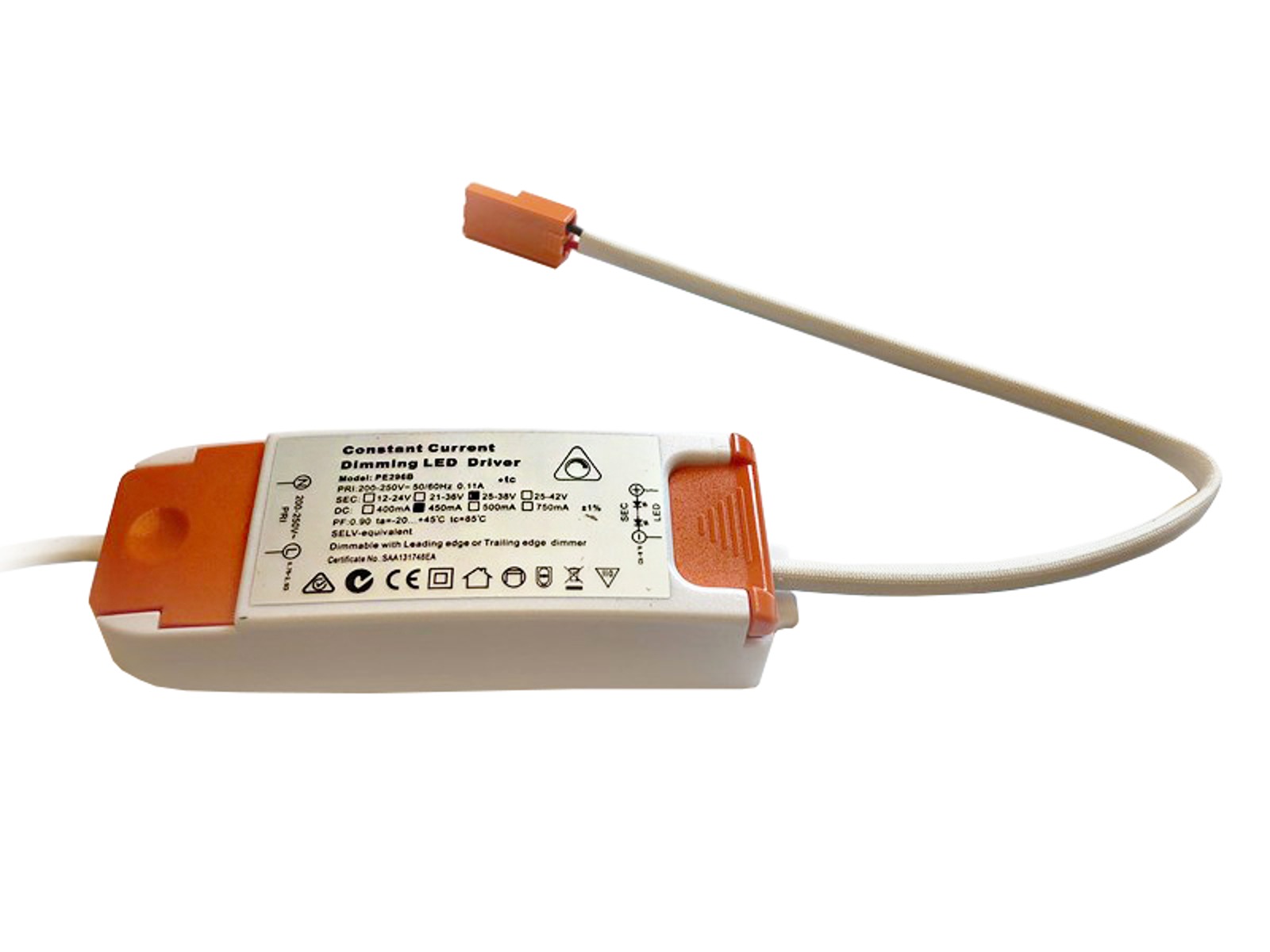 TRIAC driver 450mA for 18W LED panel