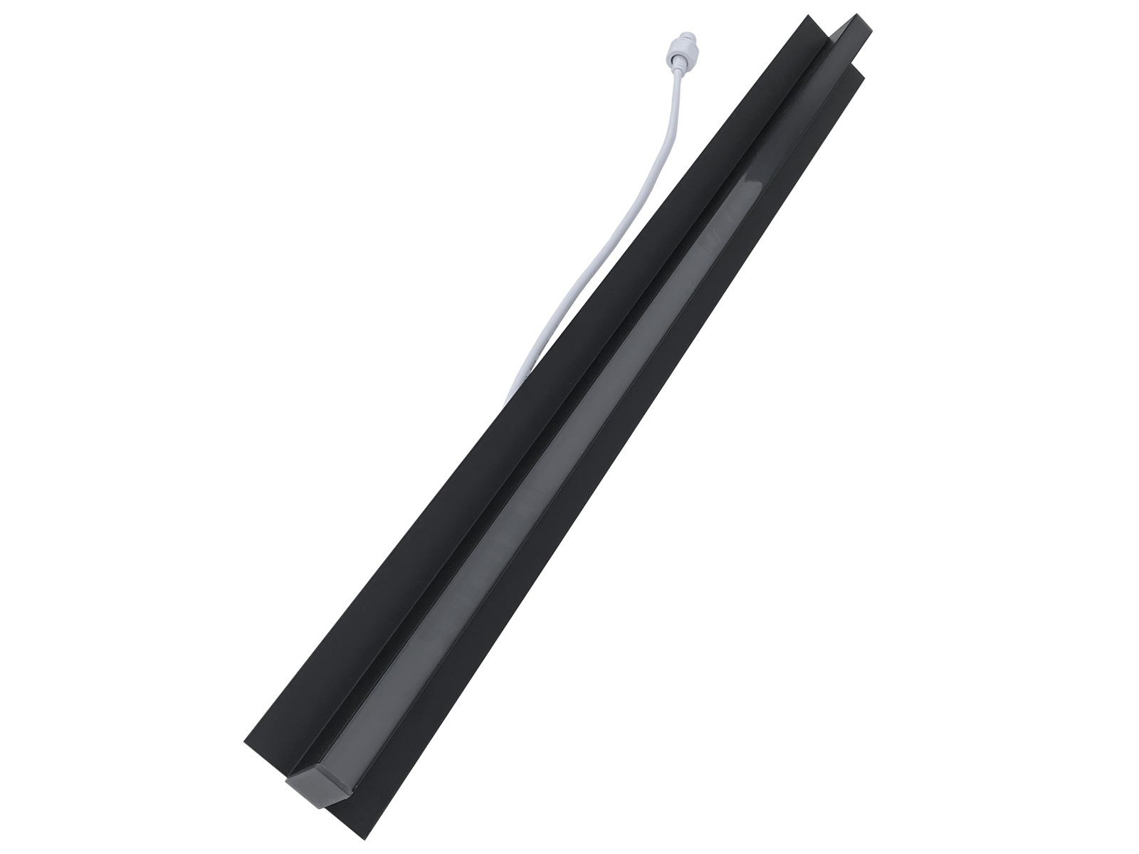 LED CCT lysskinne til Troldtekt/træbeton 60 cm. planforsænket SORT