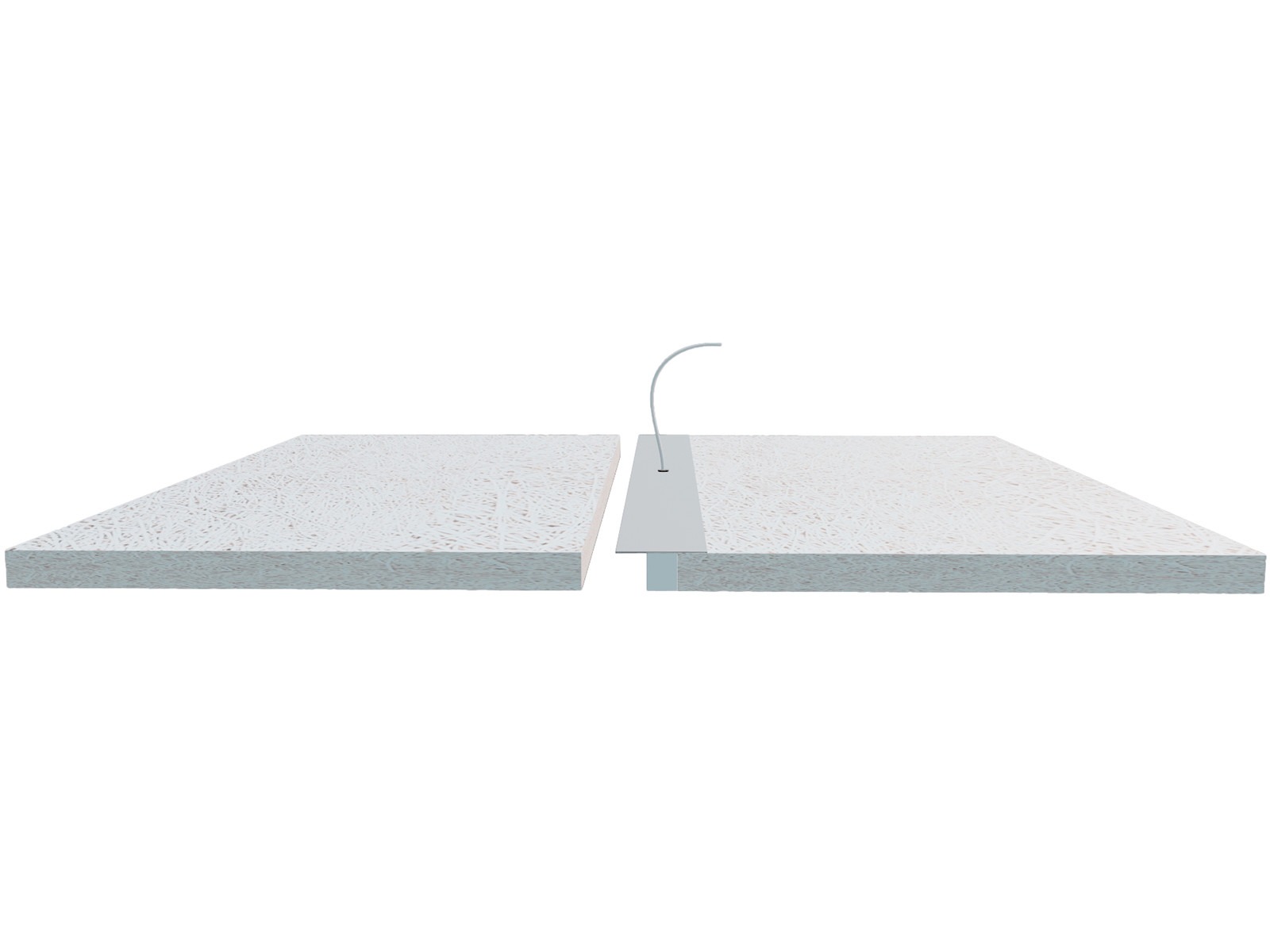 LED lysskinne 60 cm. Kelvin-omskifter. planforsænket
