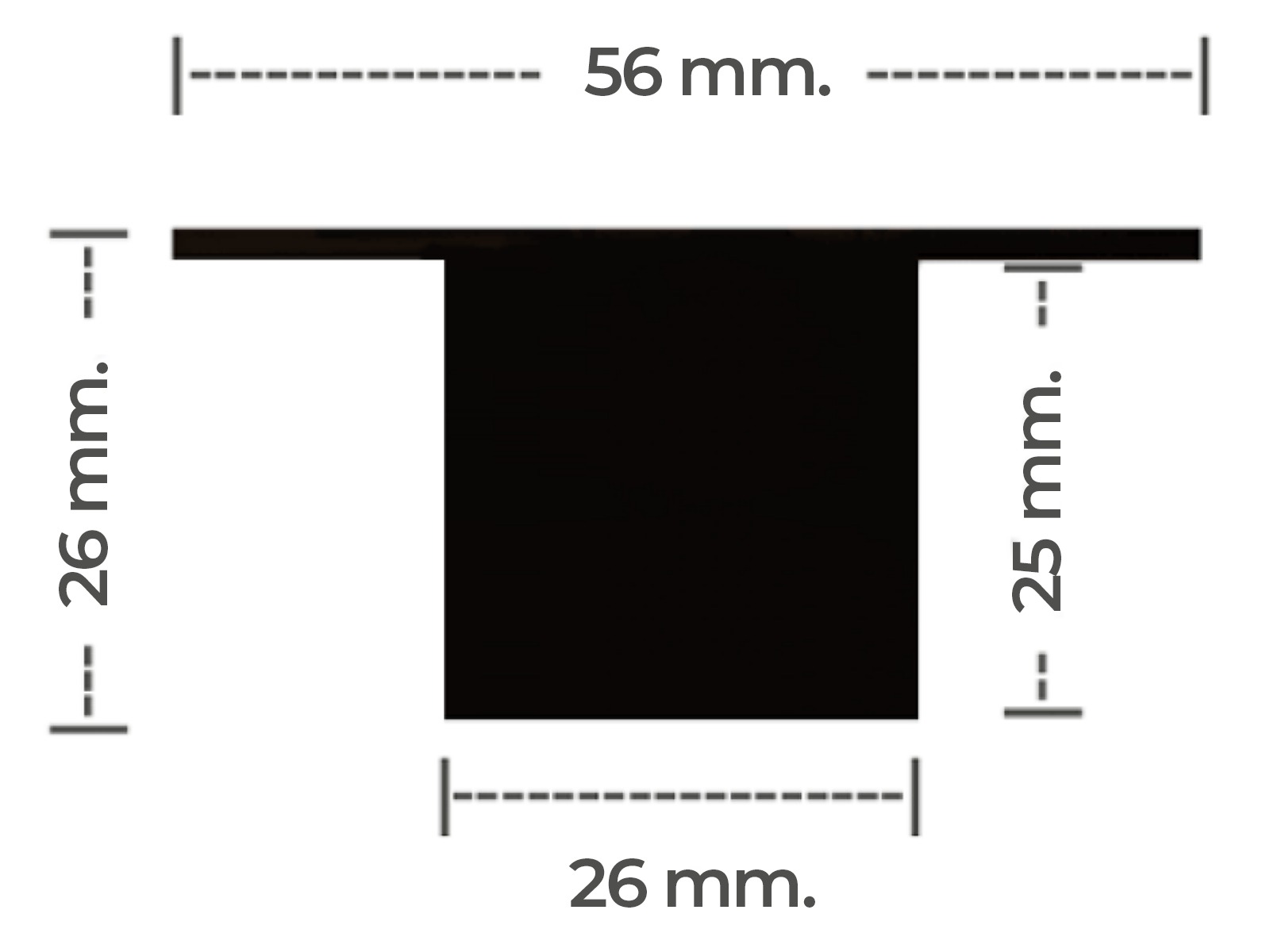 LED RGBW lysskinne 60 cm. til Troldtekt, planforsænket