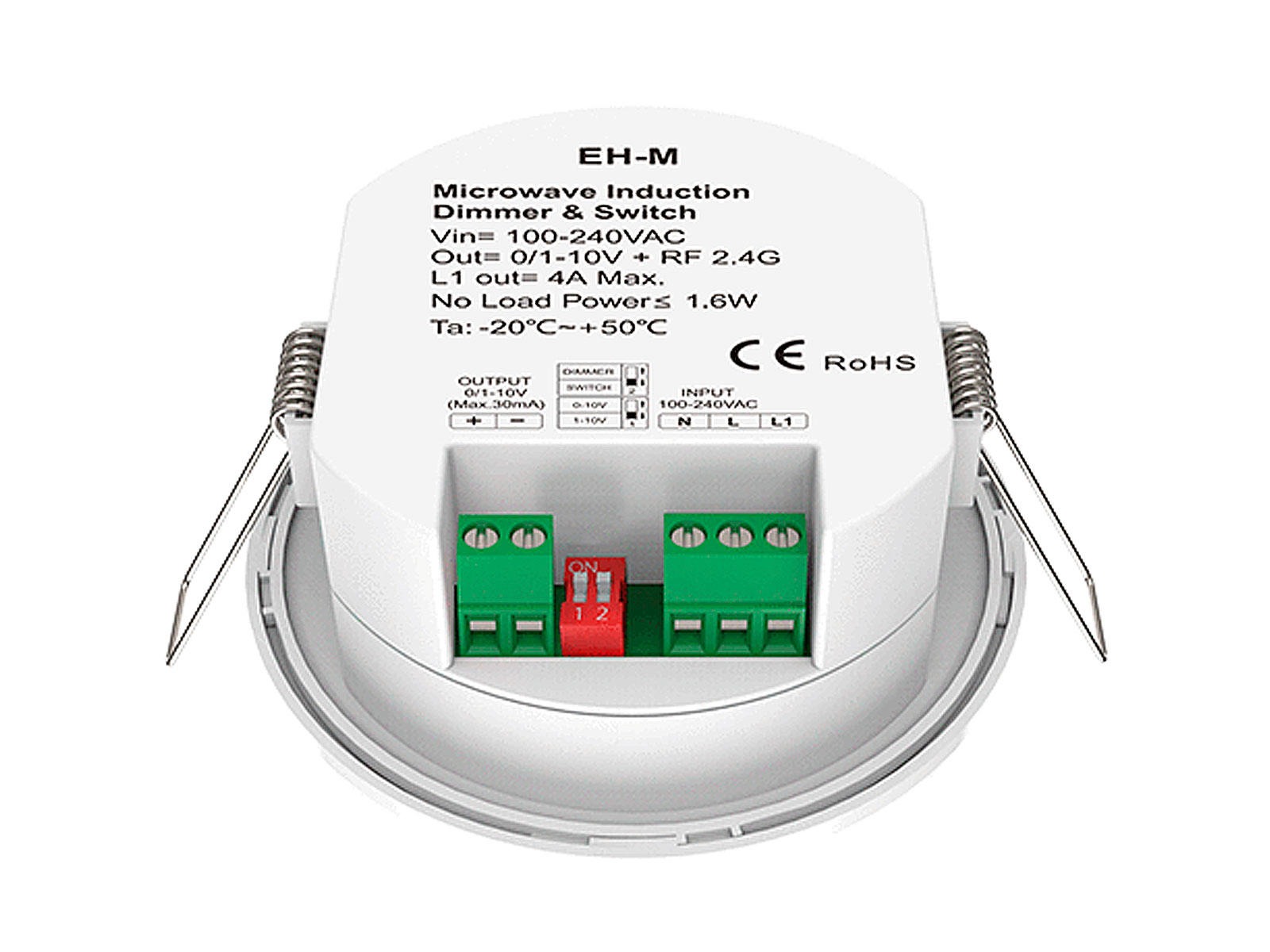 LED sensor for indbygning. MW induction. Dimmer & Switch