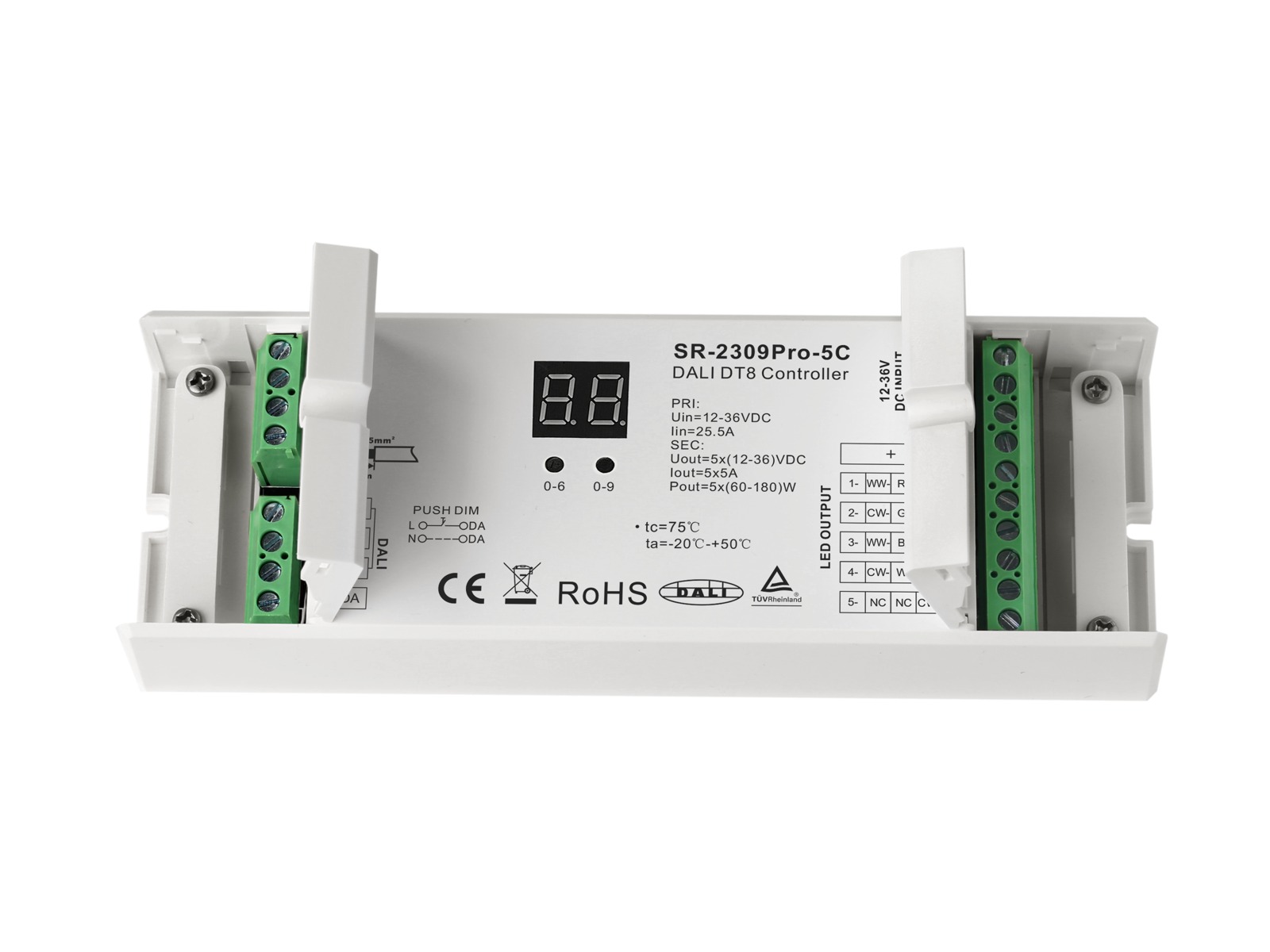 4-i-1 LED controller DT8 DALI/CCT/RGBW/PUSH