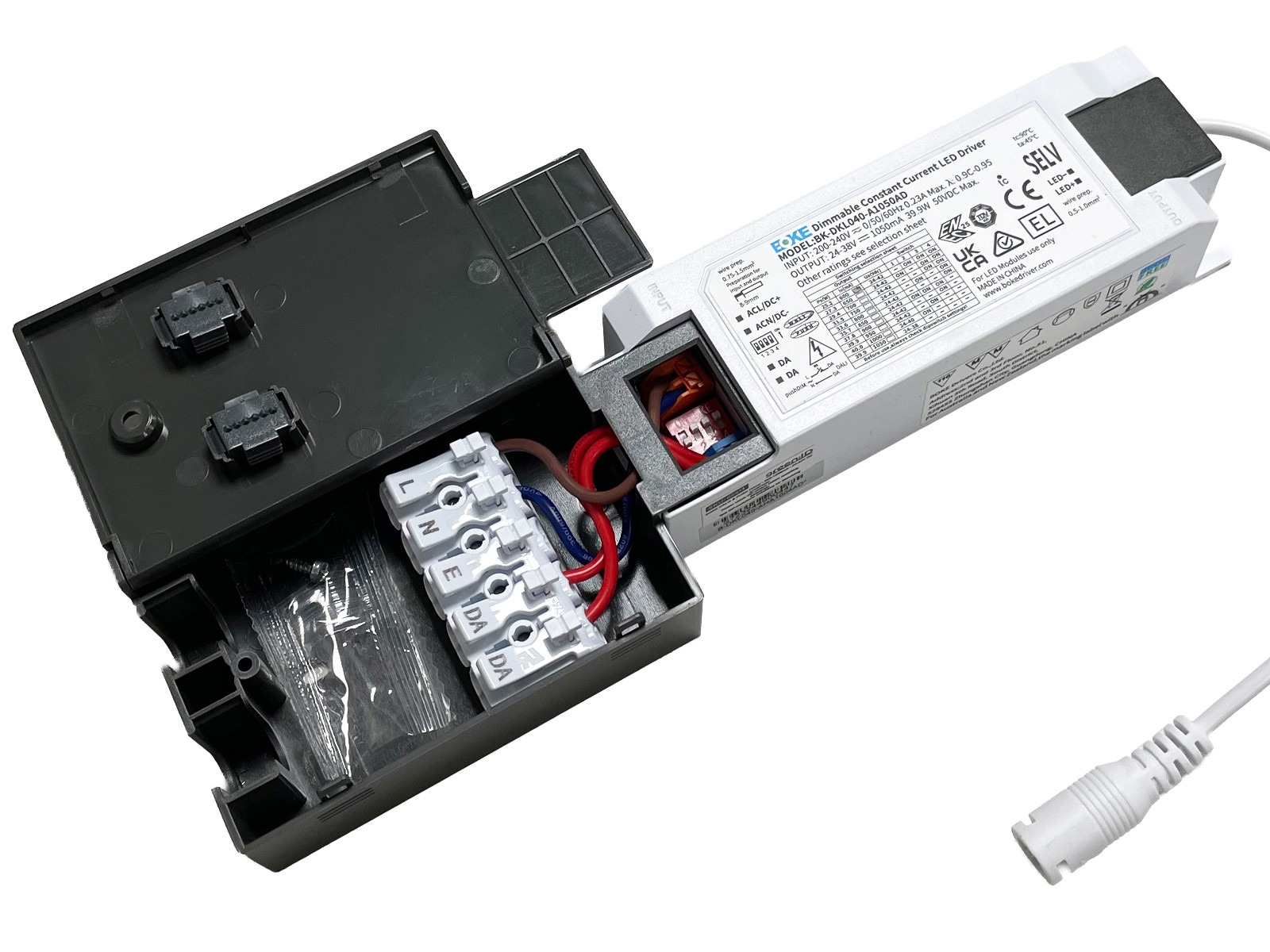 BOKE LED driver DALI-2 & PUSH dæmpbar 600-1050mA. output 24-42V DC