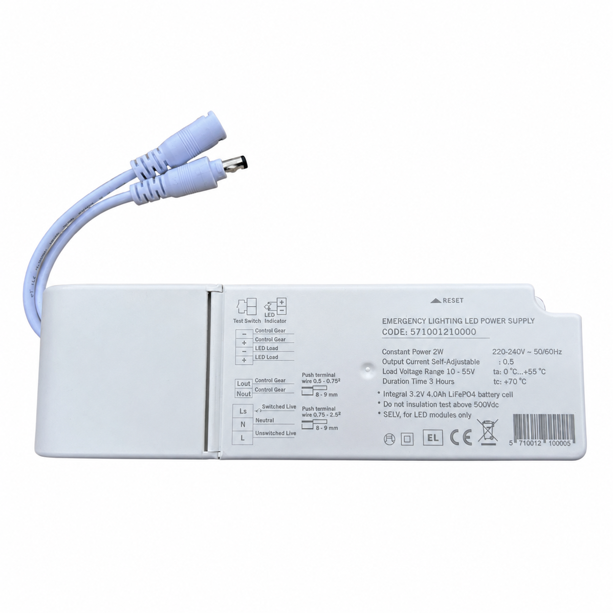 Nødbelysningsmodul (Emergency Backup) til LED-panel
