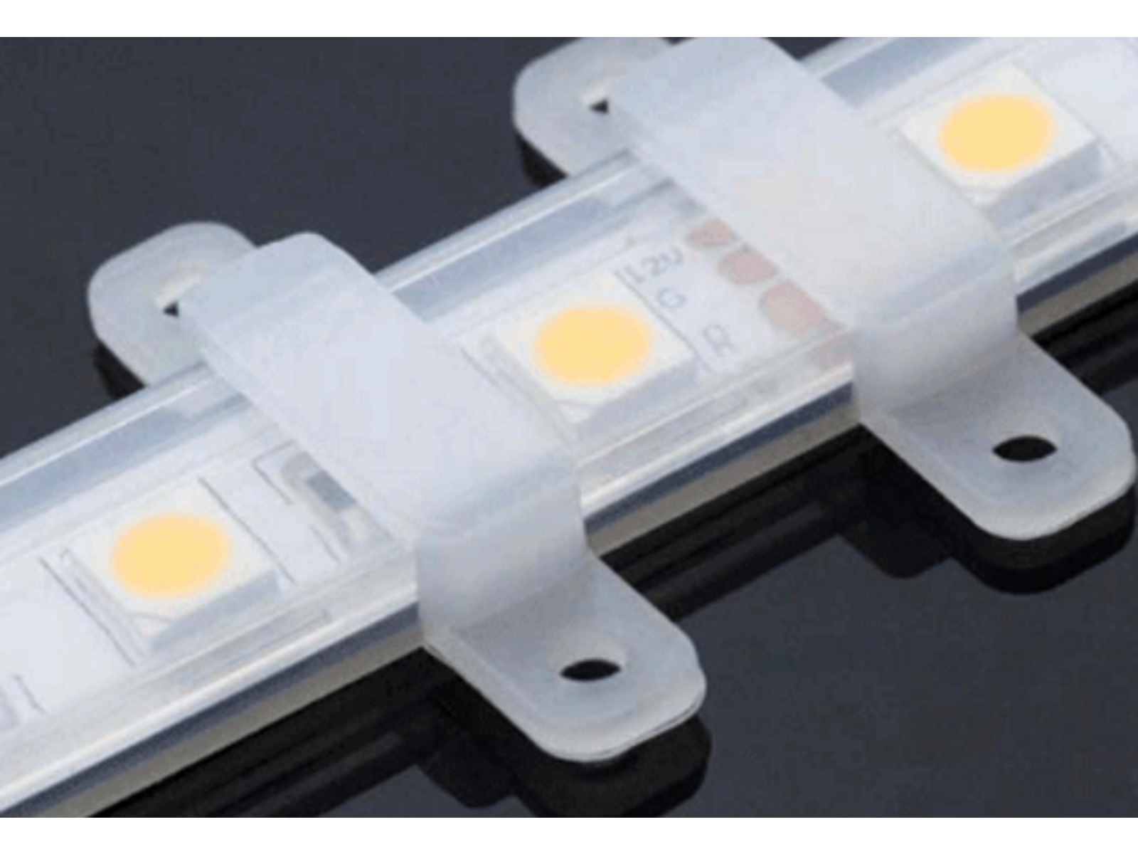 Plastic-holder for IP67/IP68/230V LED strip (op til 14mm)