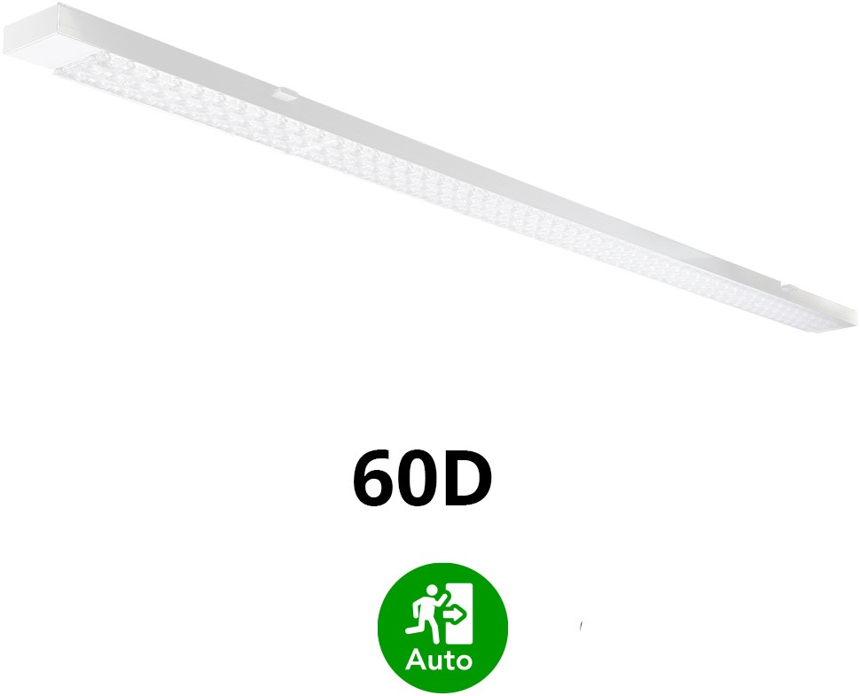 Pragmalux PRX Uniline LED-modul HO 1528mm 75-22W 13000-3800lm 6500K 60D + nødmodul 1 time selvtest