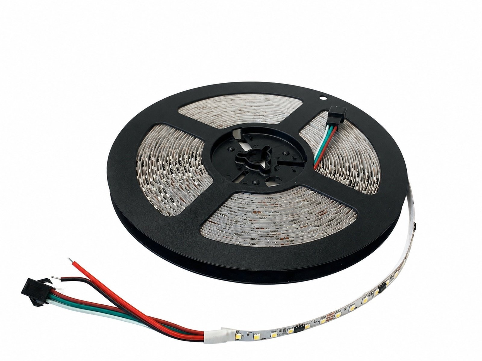 LED 2in1 IC strip CCT justerbar flow. 10 m. 24V. 12W/m. IP20. 20 cm. ledning begge ender