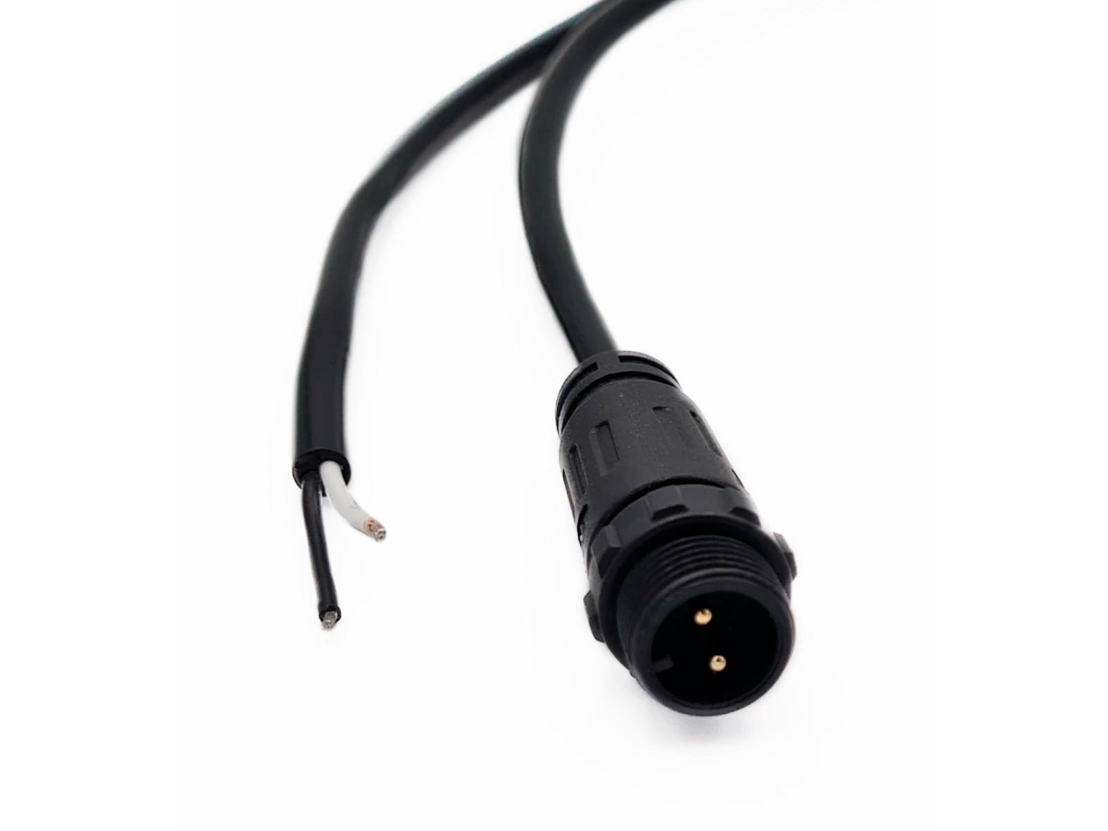 Startkabel på 1 meter til Sauna LED Strip IP68 - Sort