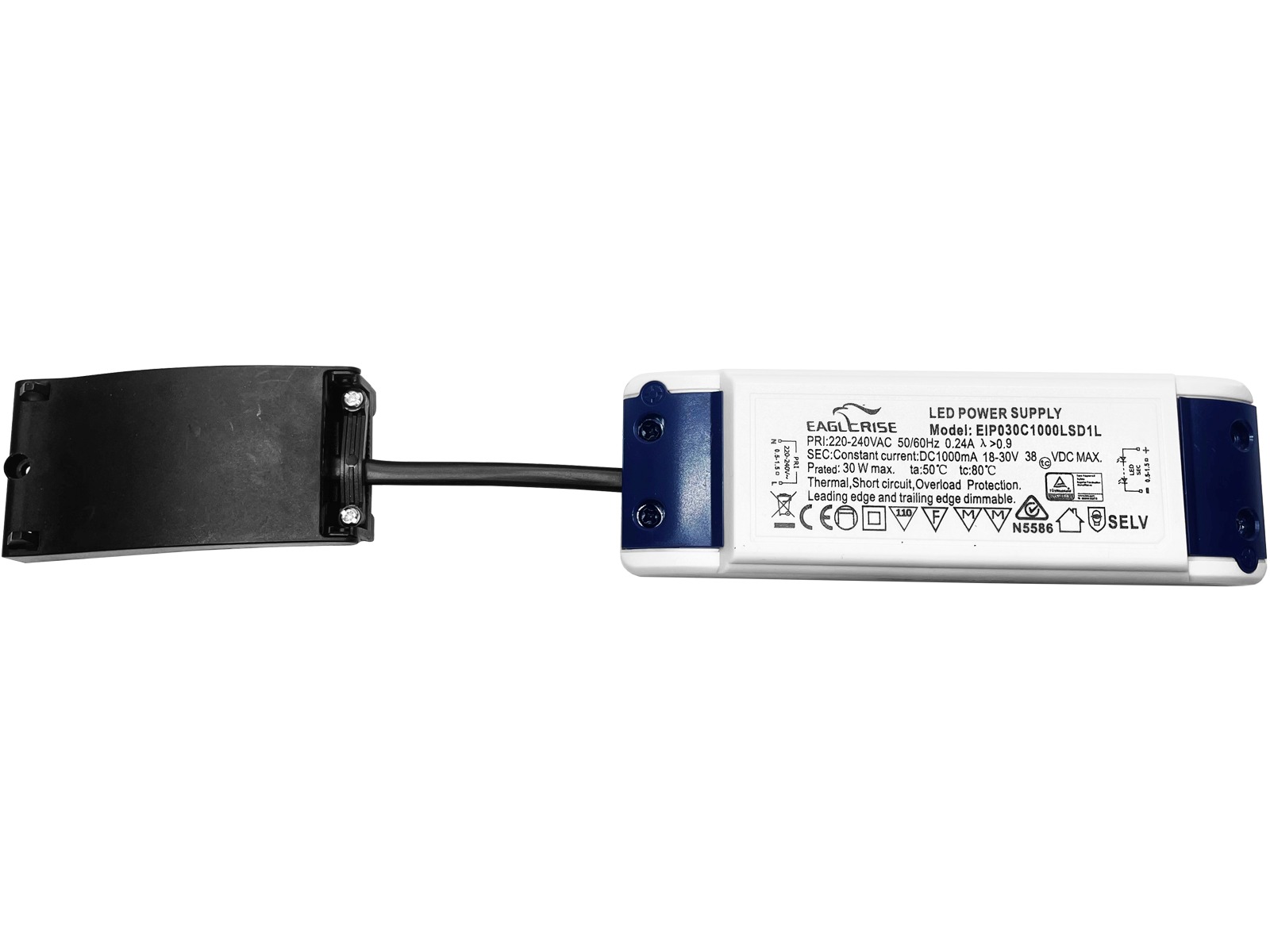 Dæmpbar driver for LED Frameless 30W