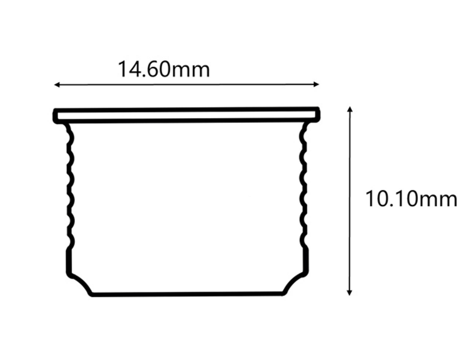 Rota-Lux drejebar LED indbygningsskinne 60 cm. 24V 2700K. Champagne
