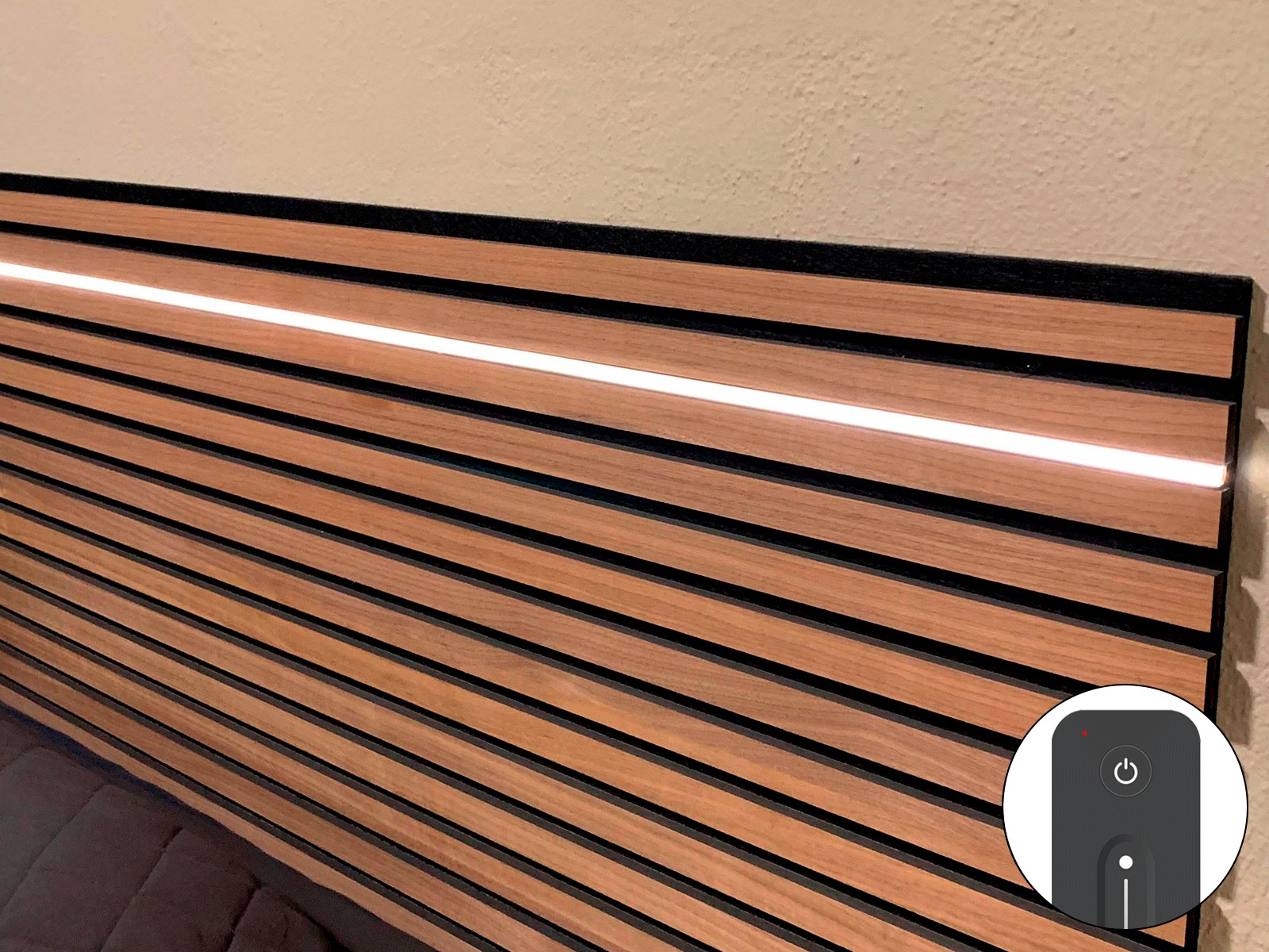 LAMEL-LED G2 SORT plug'n play pakke 240 cm. lys og tilslutning INKL. fjernbetjening