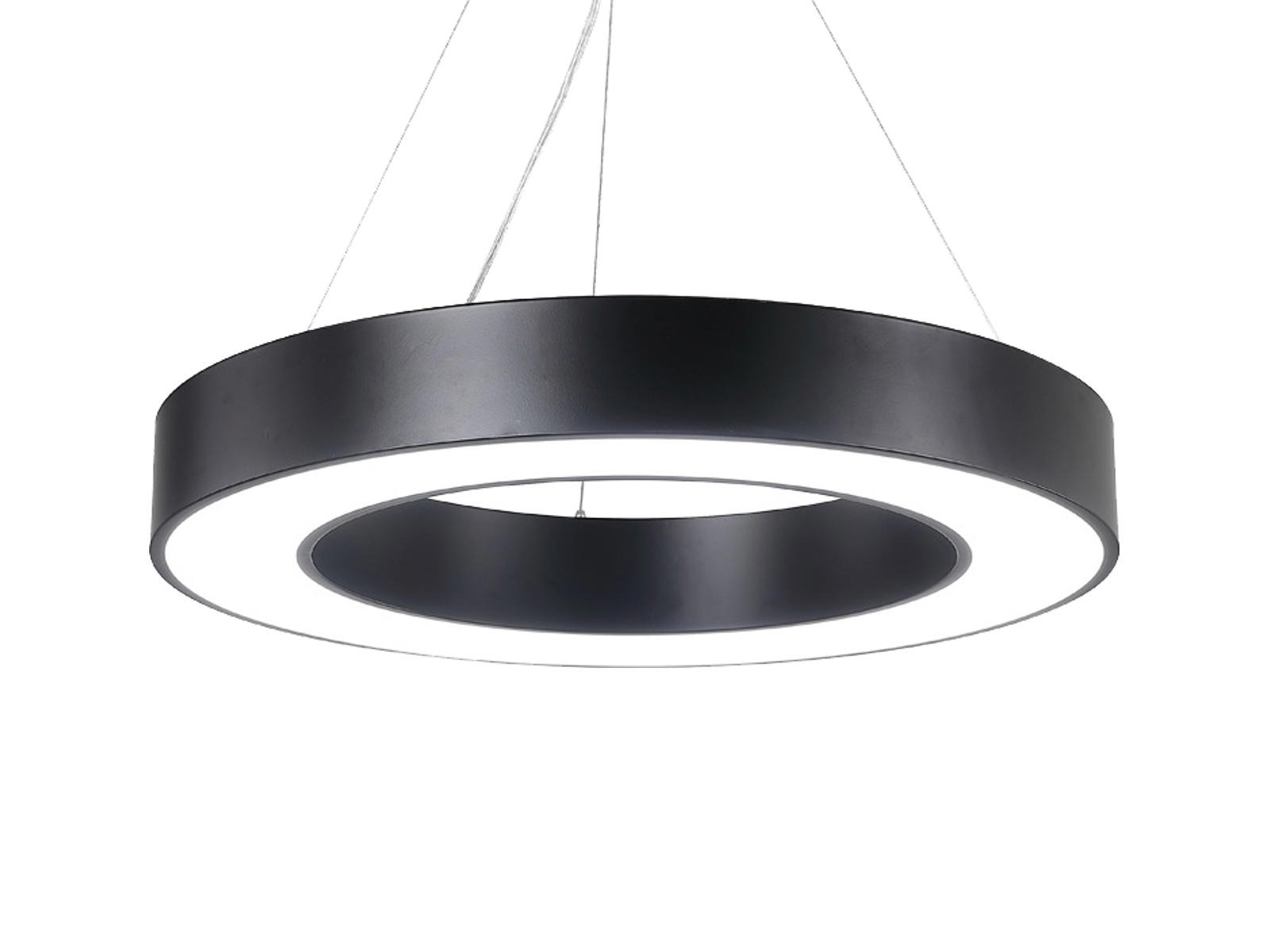 Circle BIG LED lampe Ø:60. SORT. WW. on/off