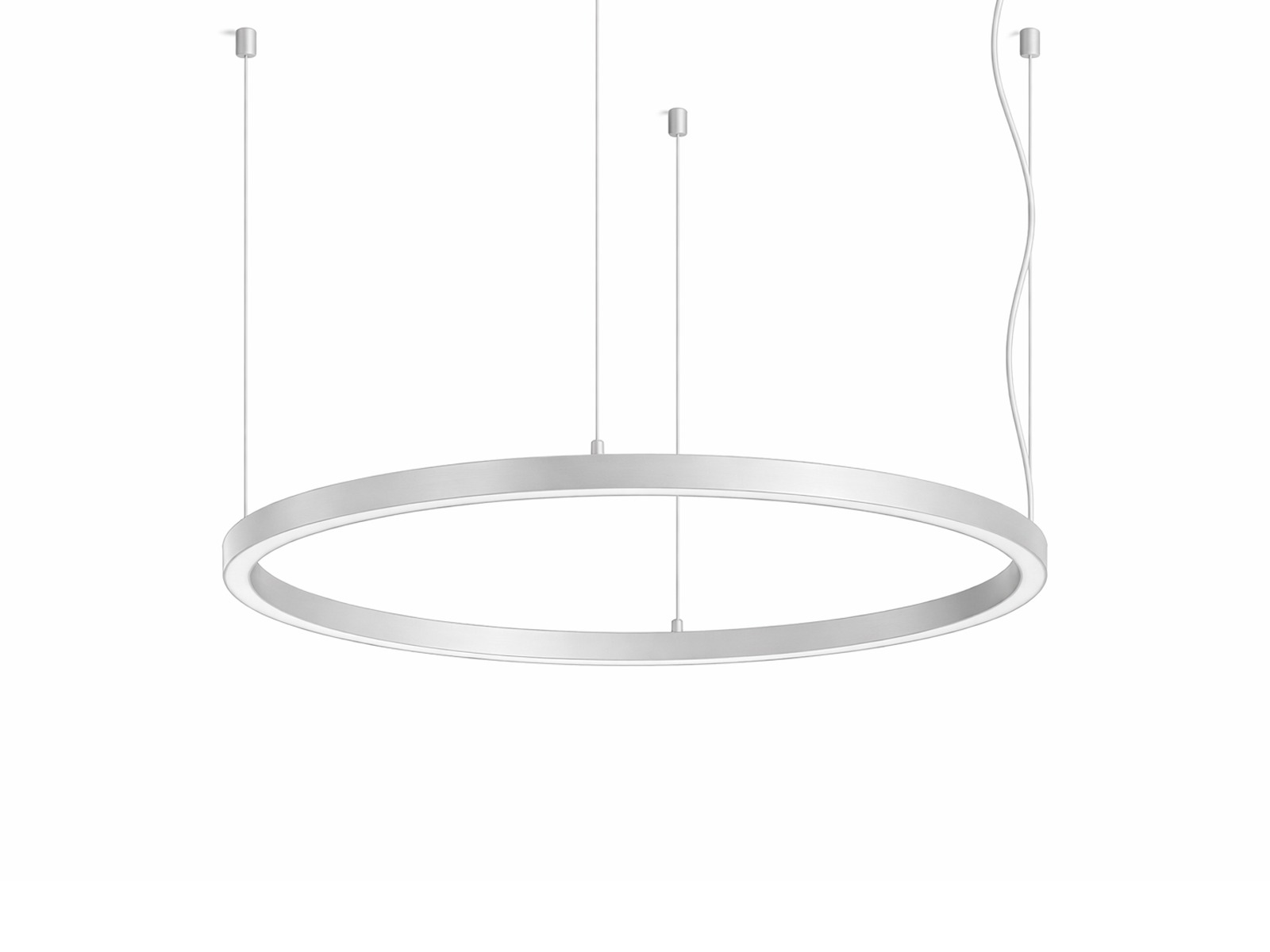 Circle Ultra Slim LED lampe Børstet Sølv. Ø1835 WW. DALI dæmpbar