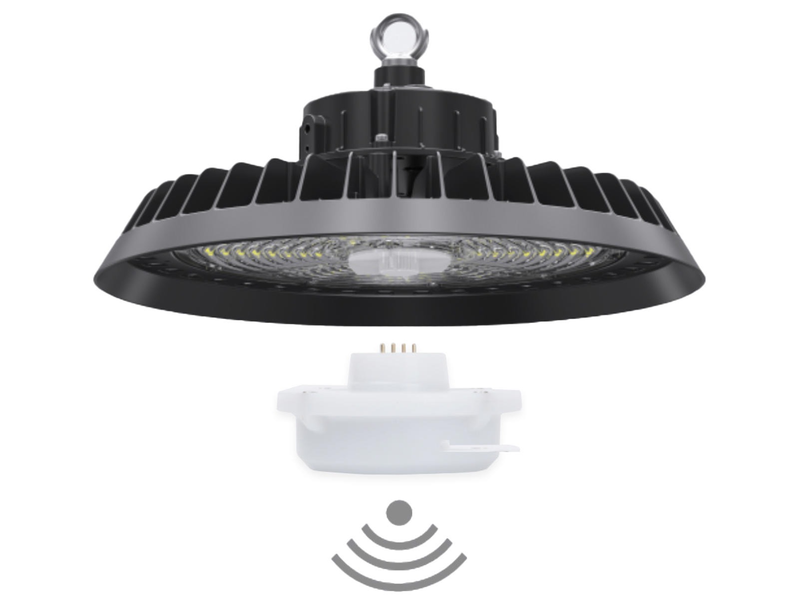 Plug-in MW bevægelse- og skumringssensor (HOMA / 4-pin) for high-bay