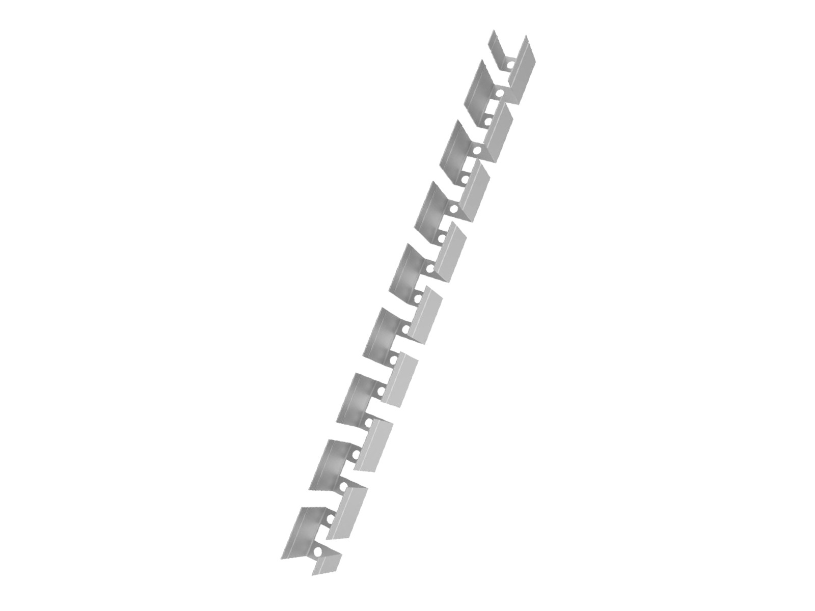 Flexclip for silikone-tube for LED strip 16*16