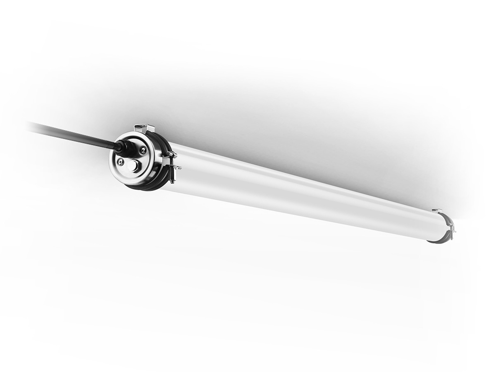 TIGHT-LUX LED armatur 1500mm 60W NW. 1-10V dæmpbar. PC cover. 5*1.5mm2 gennemfortrådet. MED BATTERI BACKUP