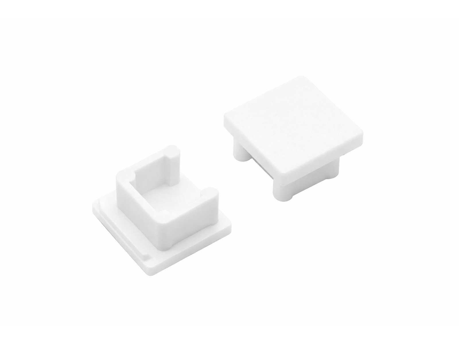 Endestykke for Alu-skinne Smart10. sæt a 2stk.