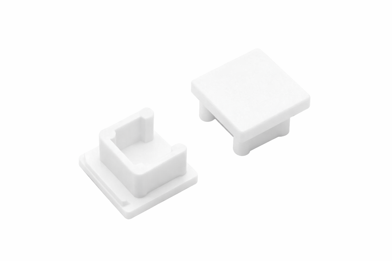 Endestykke for Alu-skinne Smart10. sæt a 2stk.