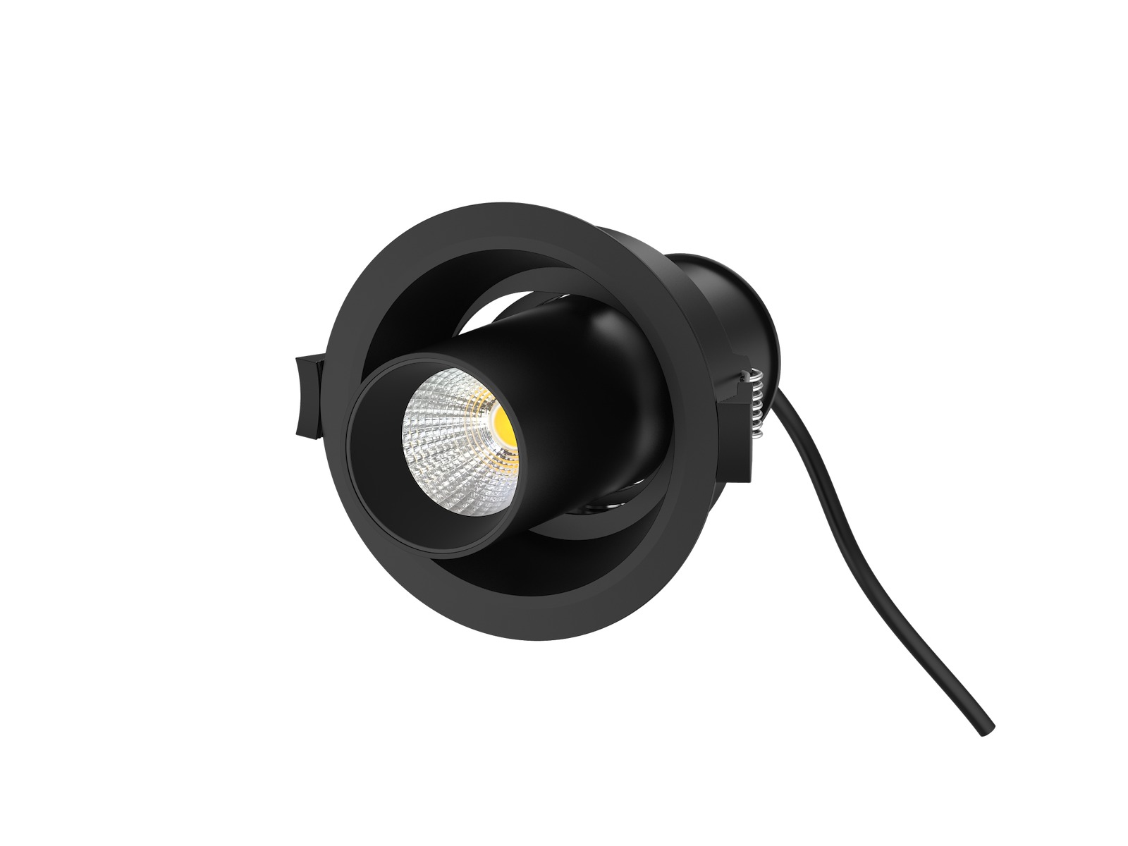 Telescope LED Downlight 10W Dæmpbar. Sort