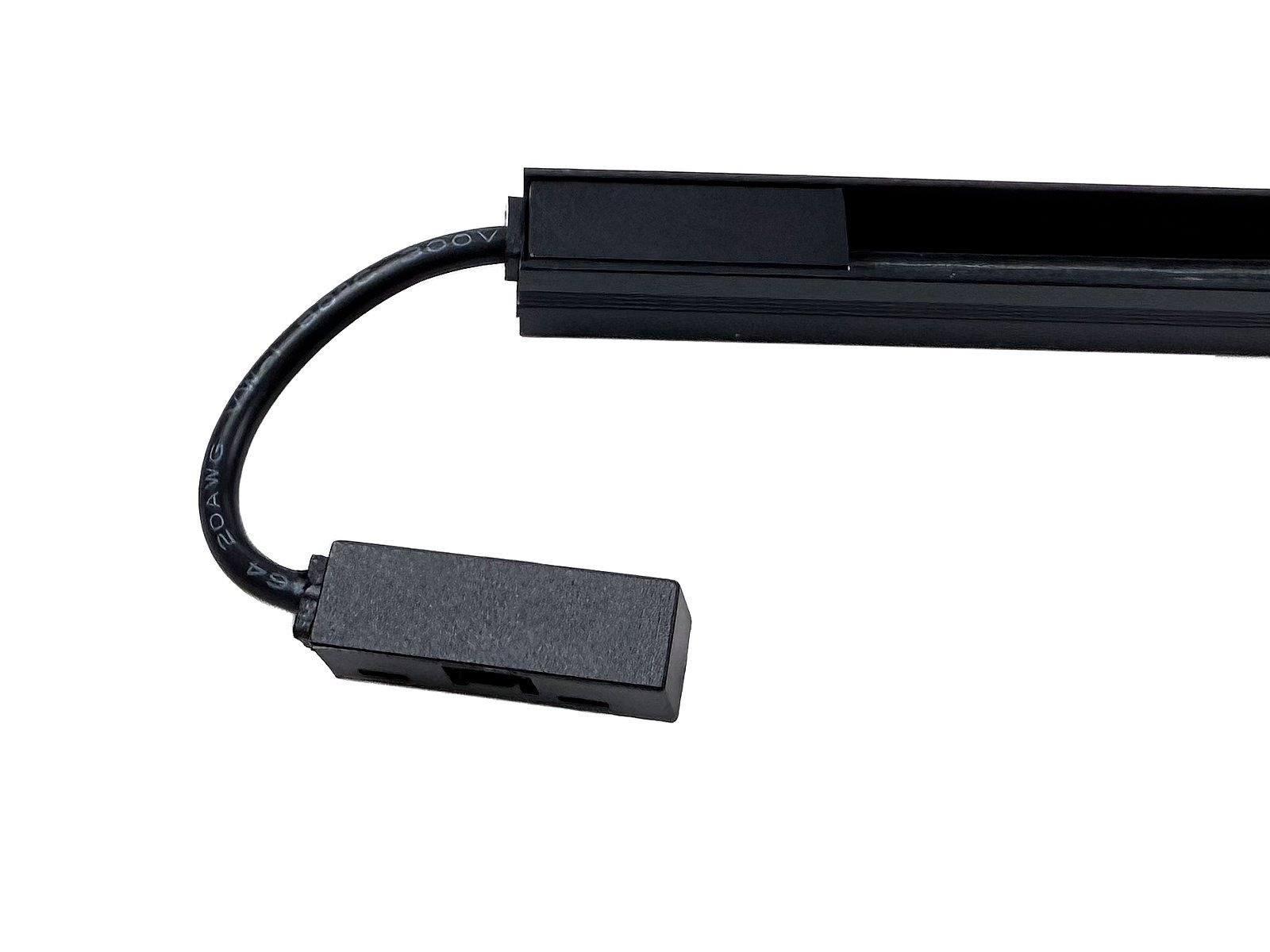 CLICK LED dobbelt tilslutning (samler) for alu-strømskinne, sort