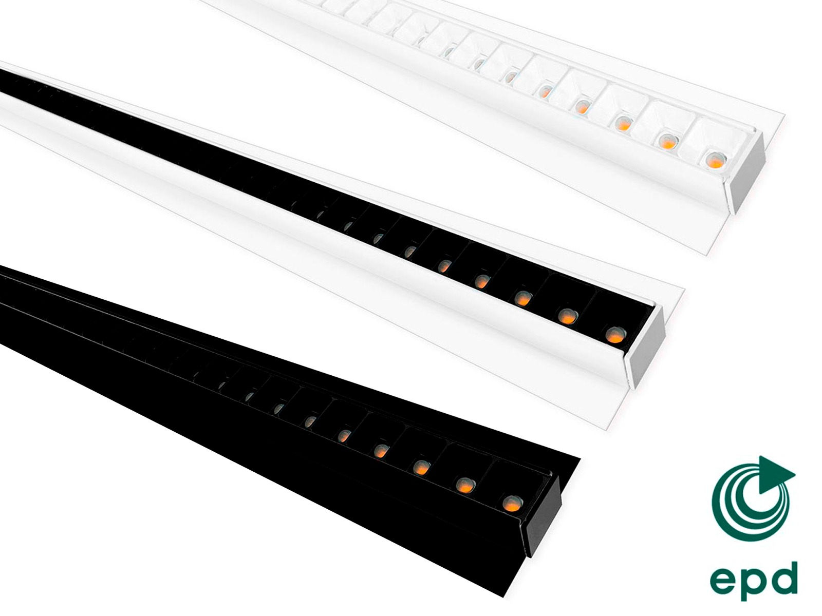 LED TC UGR lysskinne til Troldtekt/træbeton 120 cm.