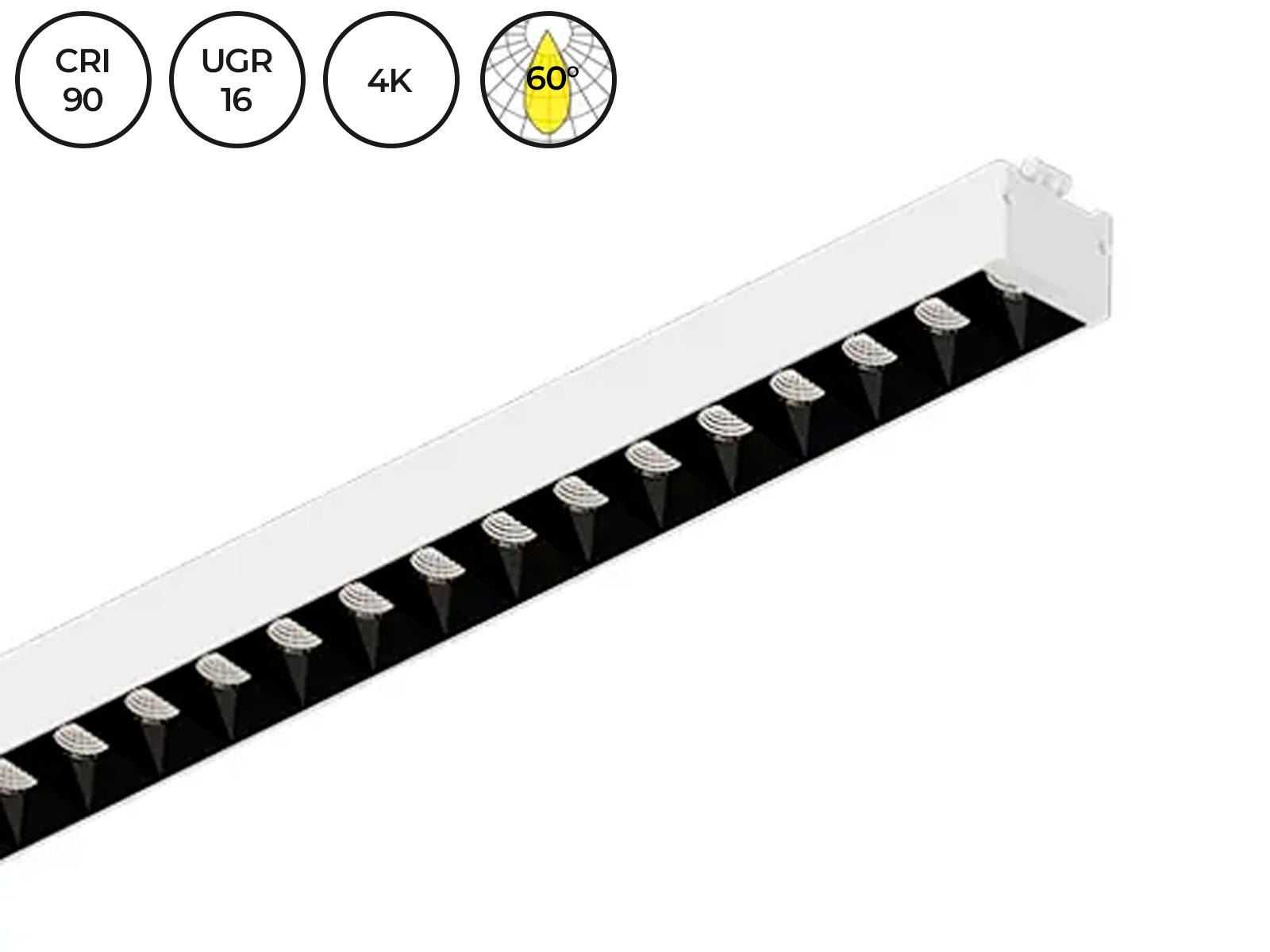 ALYCE LED modul 564 mm. UGR<16. HVID. 4000k. 60° CRI>90