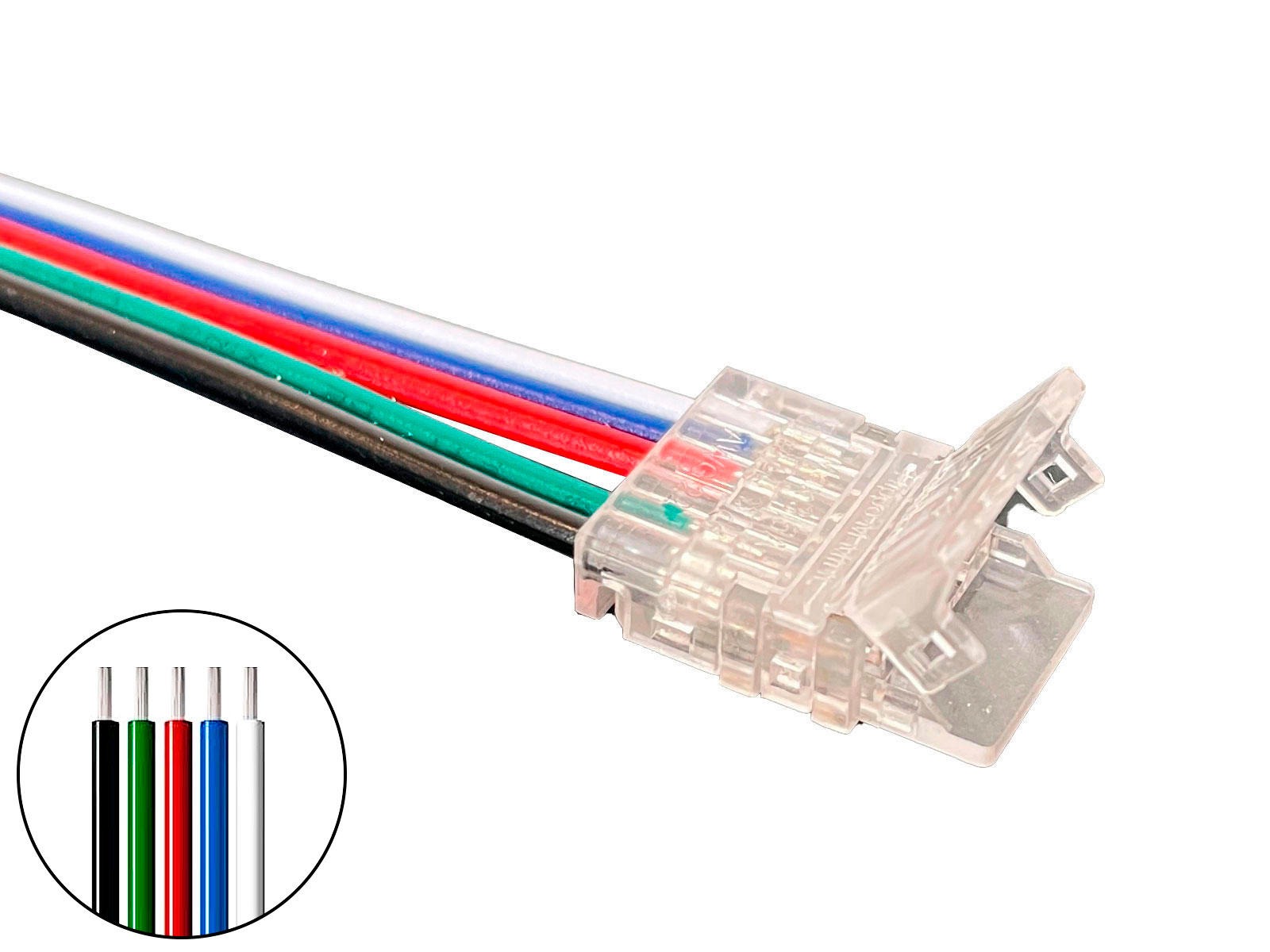 Adapter for LED strip. Samler. 10mm. COB. RGBW. IP20
