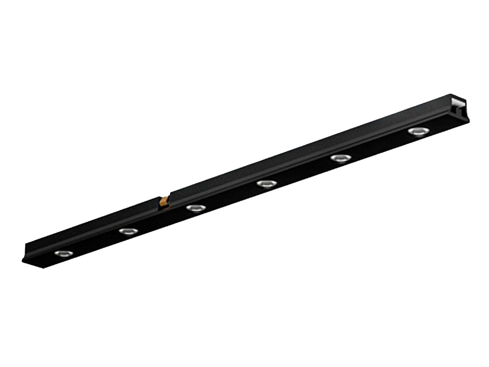 48V Tracklight LED Lys-skinne 30 cm. Sort. 6W. 38°. 3000 kelvin