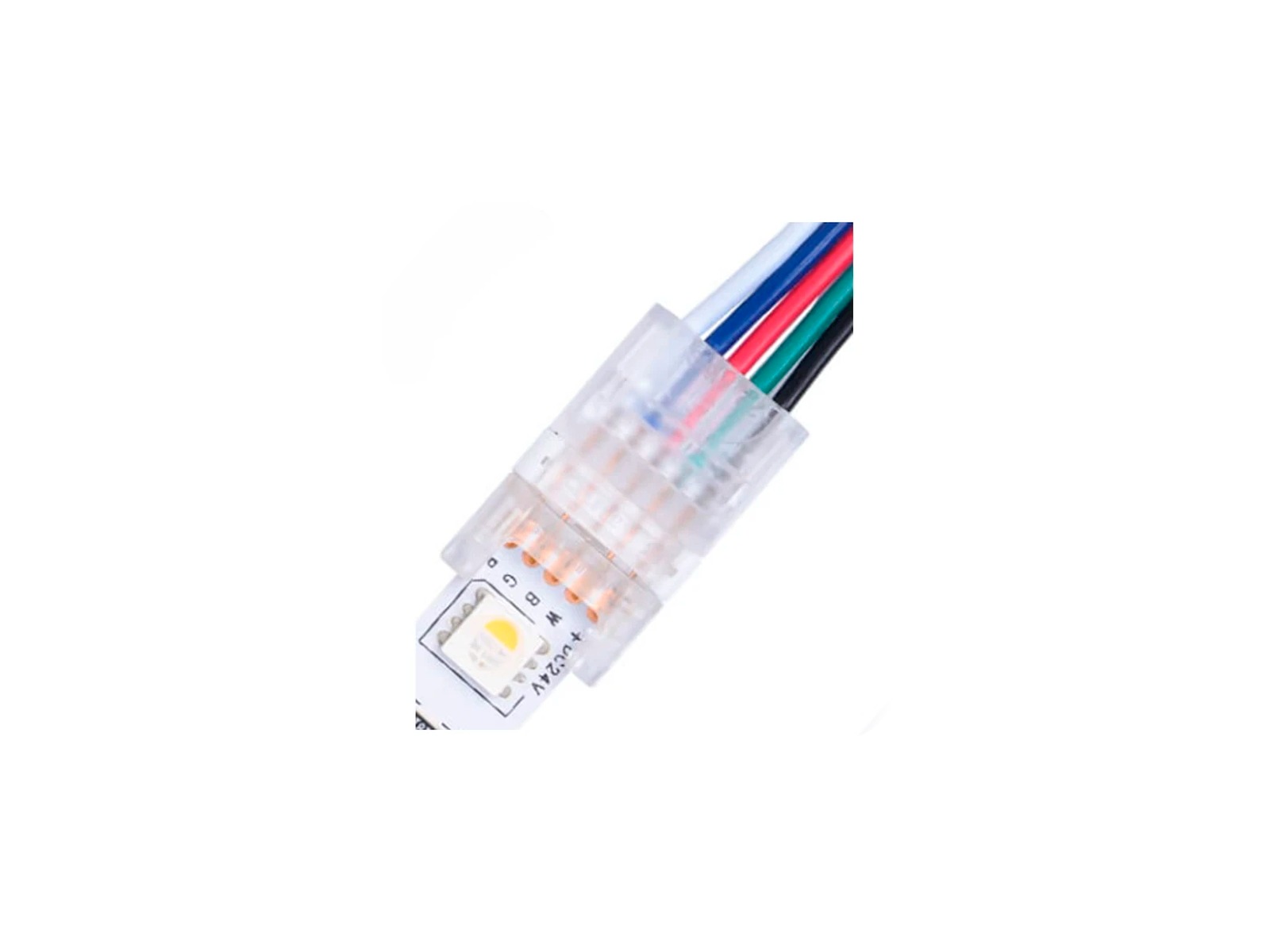 Samler for LED strip løse ledninger RGB+W 10 mm