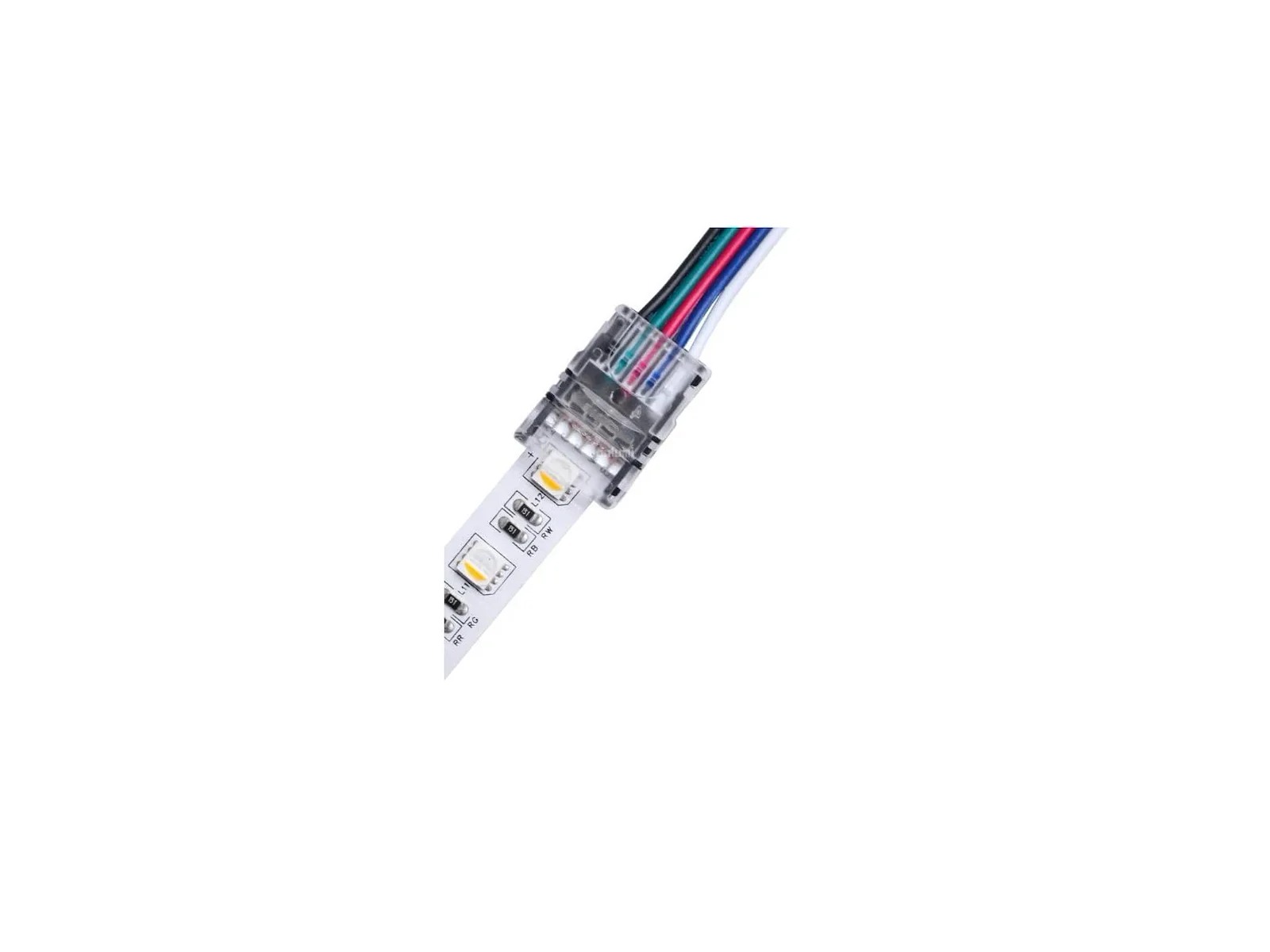 Samler for LED strip løse ledninger RGB+W 12 mm