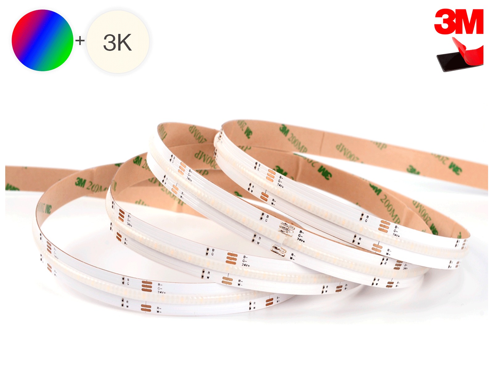 LED COB strip RGBW 10 m. 16W/m IP20