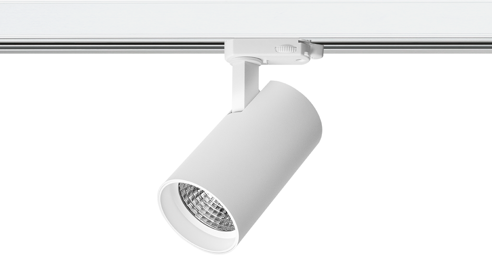 Pragmalux LED 3-faset Skinnespot Piccolo 15W 3000K CRI>90 33D 1440lm Hvid - Dæmpbar