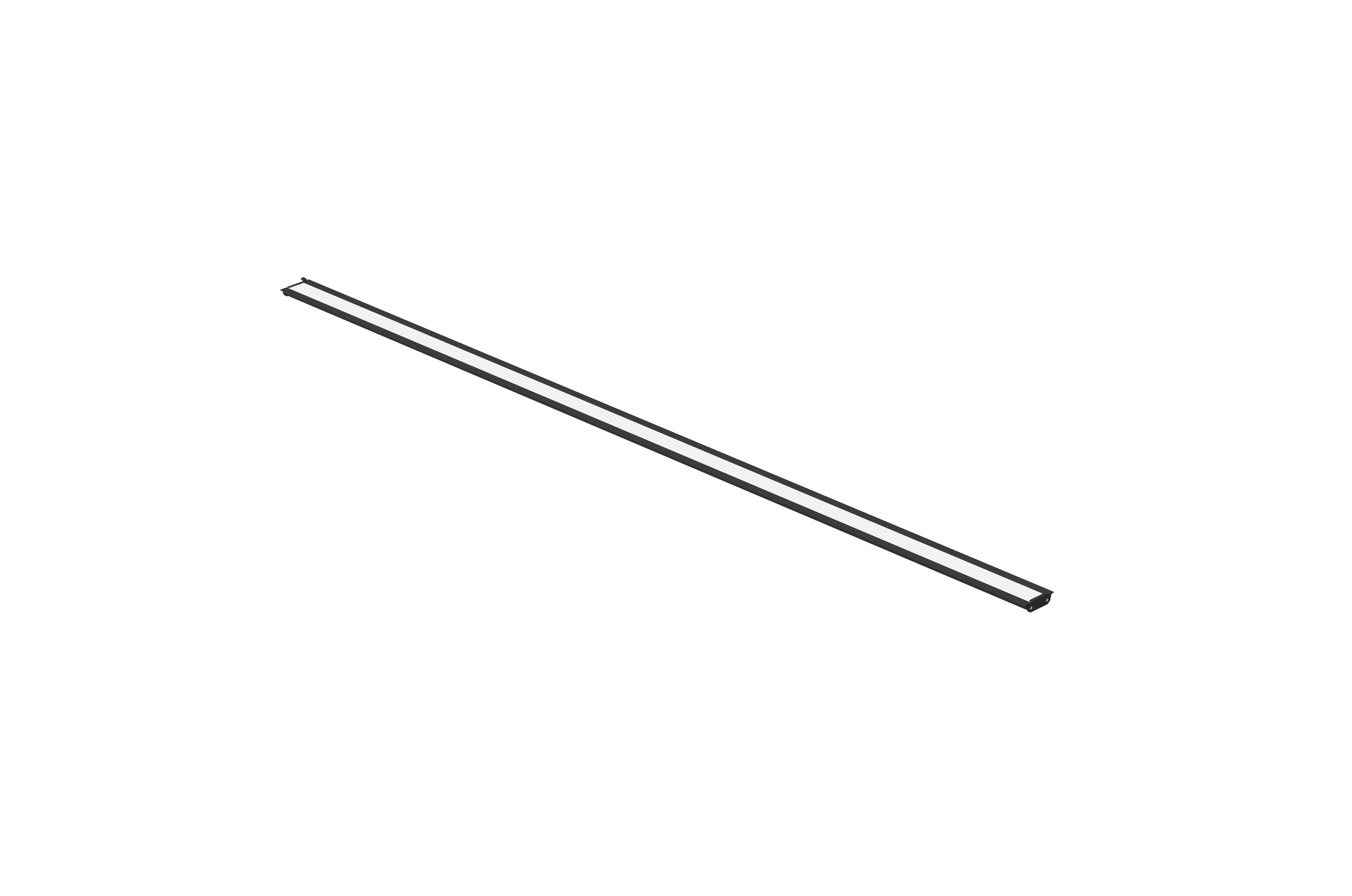 Uplight-modul for SQUARE G4/G5 180 cm. SORT