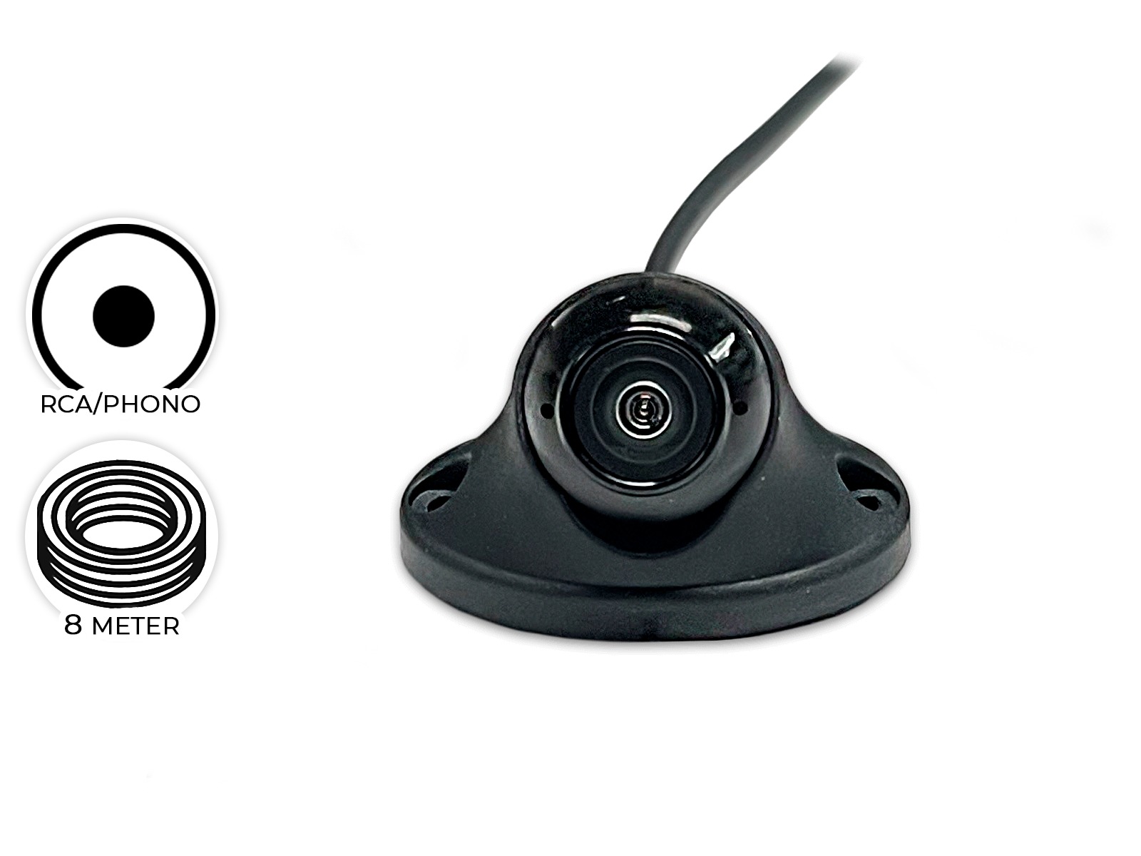 VST Mini-Ball kamera, 80° - højresving