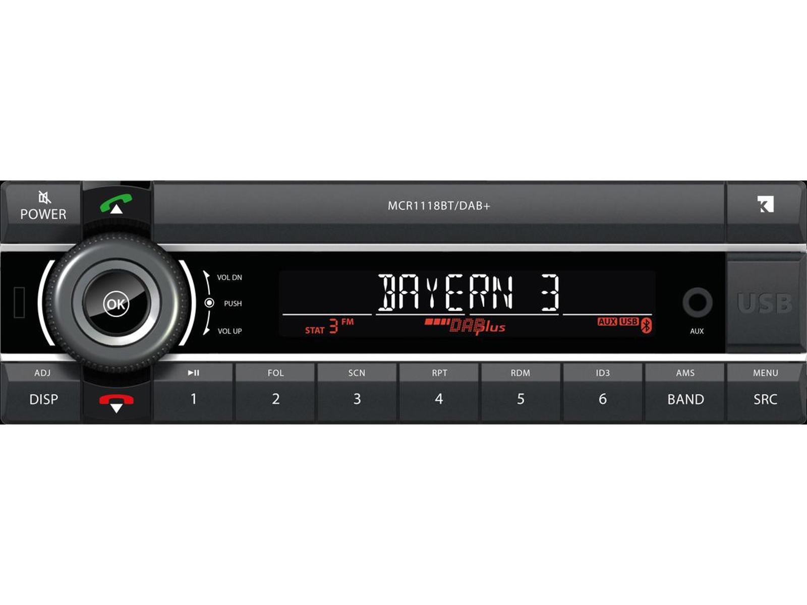 KIENZLE MCR-1118 DAB+ autoradio 12V