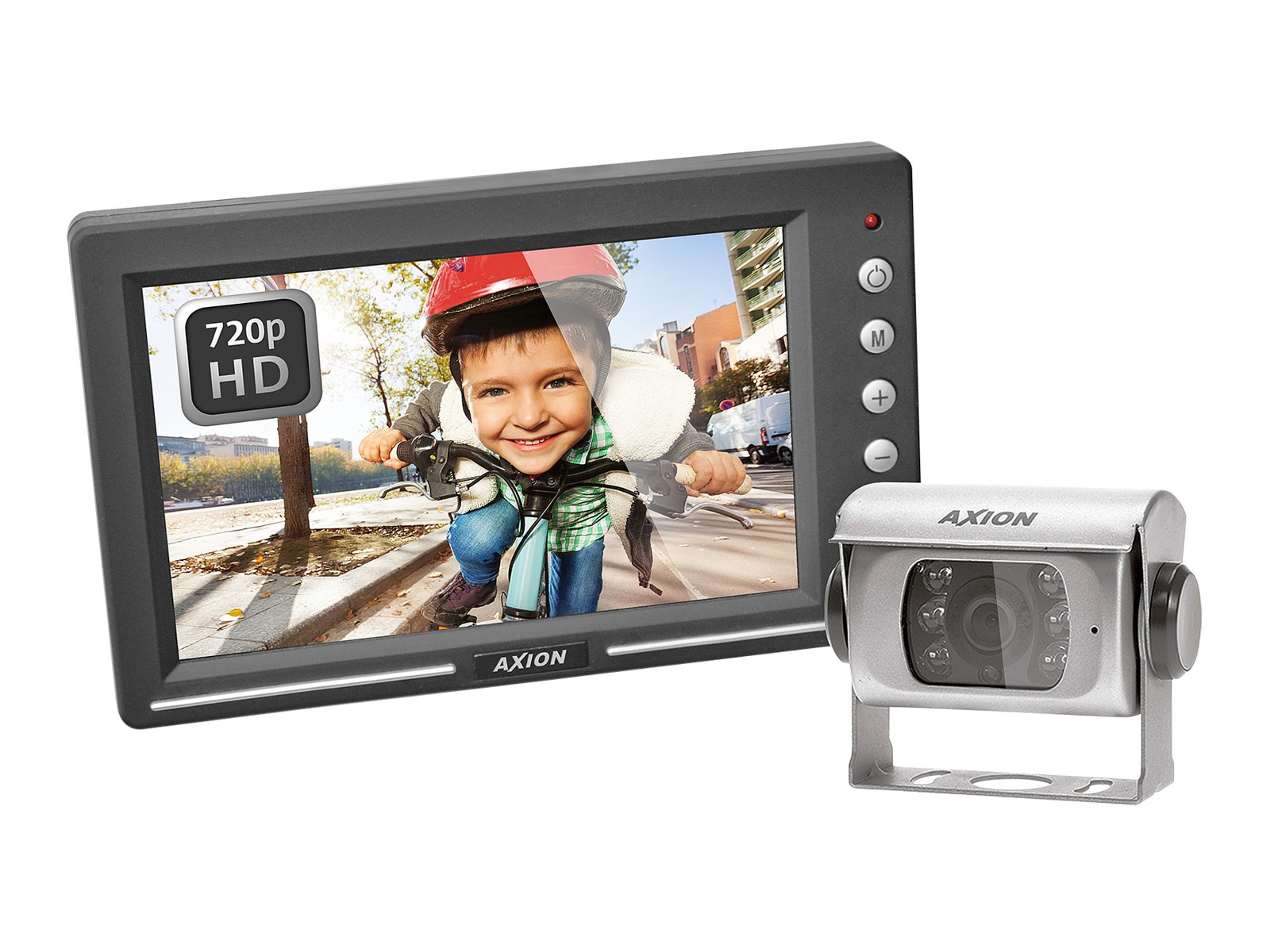 AXION AHD kit m/ LCD monitor & AHD farve kamera