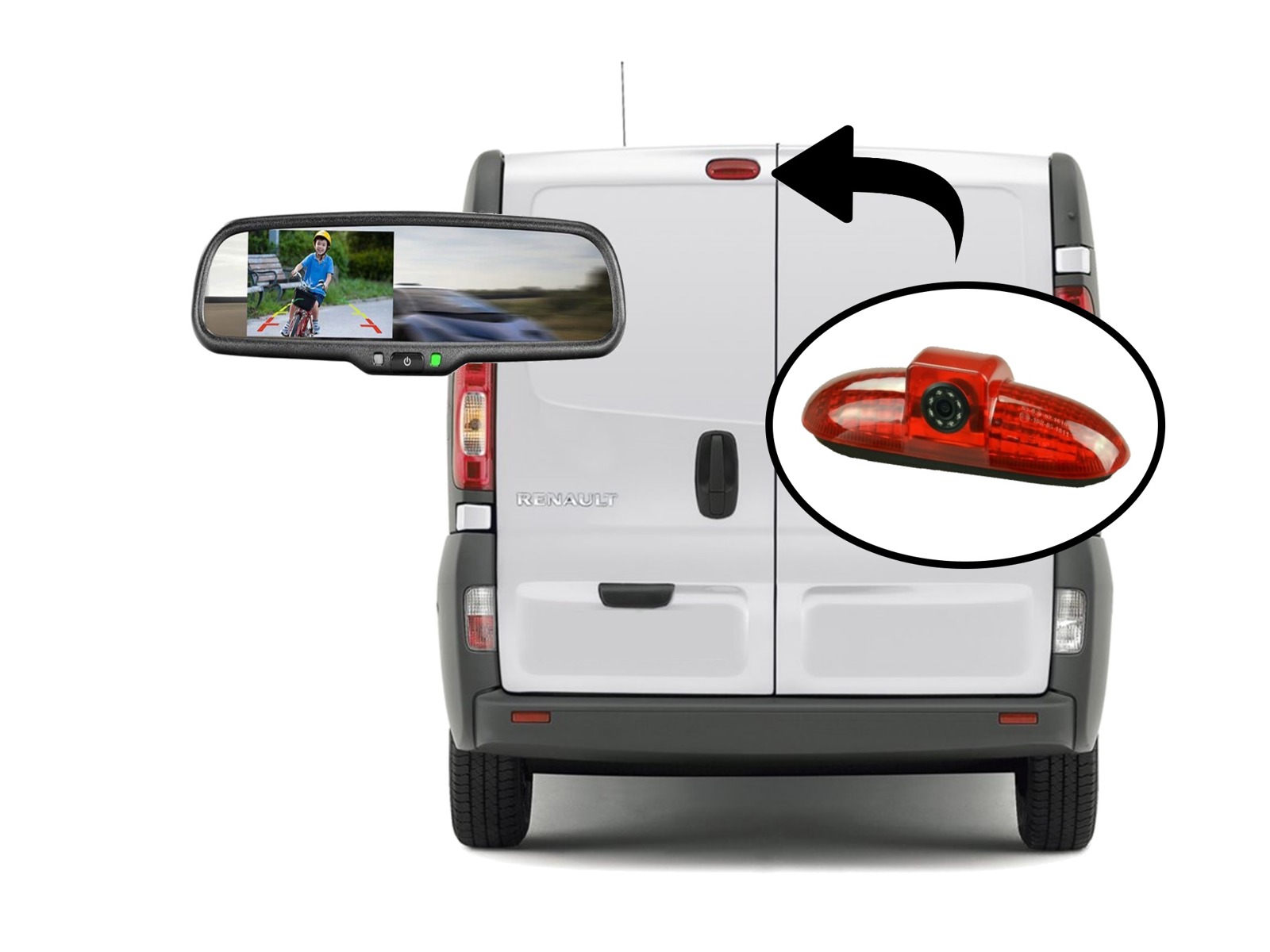 AXION Kasse-Kit bakspejlmon.+stoplygtek.