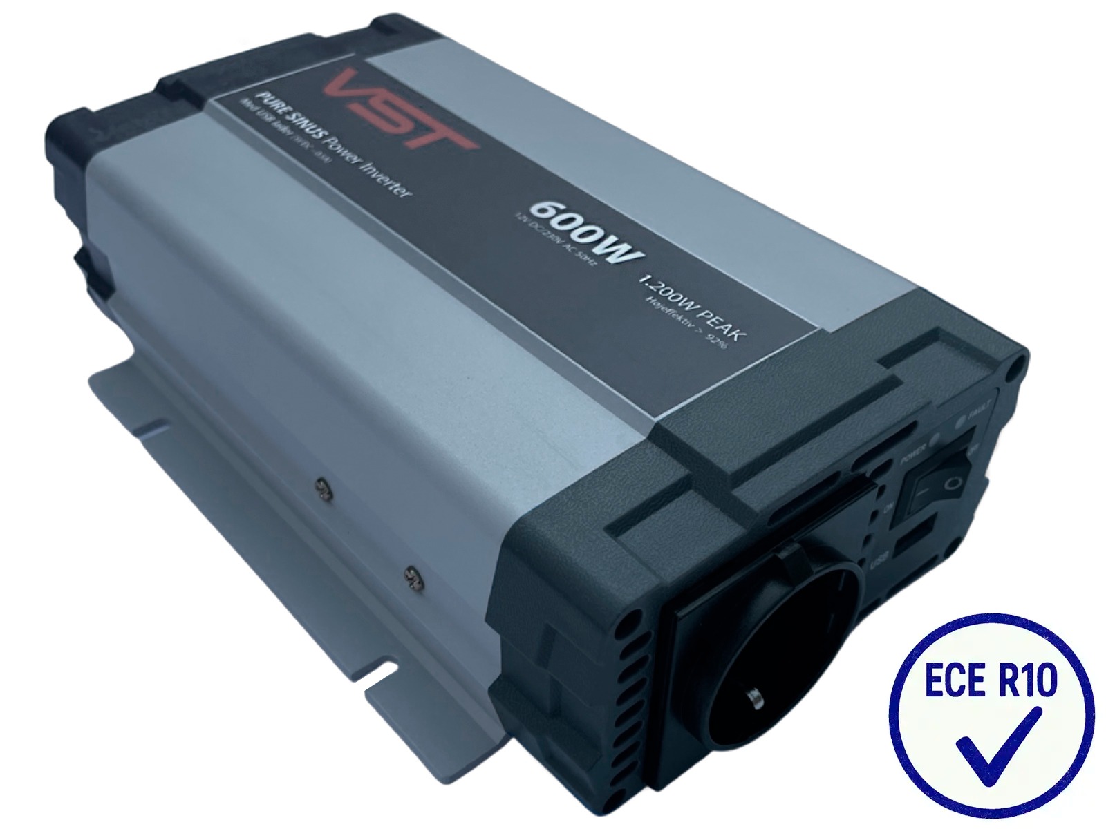 Pure-Sinus 600W Power Inverter 24V/230V
