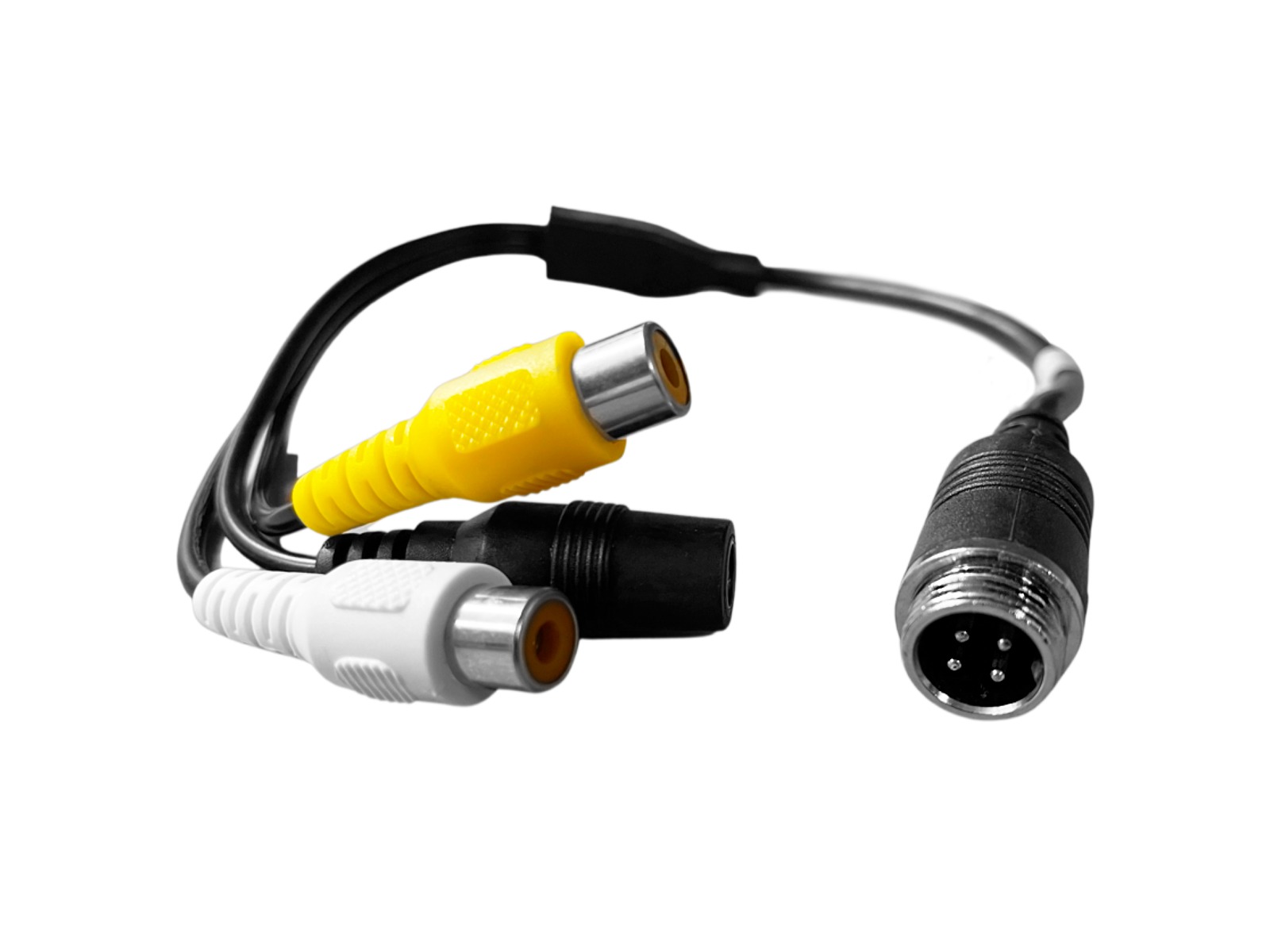 Adapter til monitor. 4pin Brigade/Han til RCA/Hun