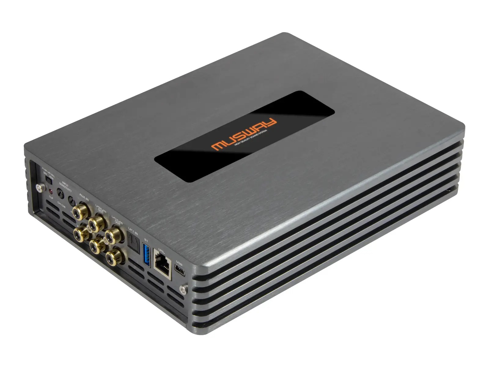 MUSWAY Digital 4-Kanals forstærker m/8-Kanals DSP M4+v3
