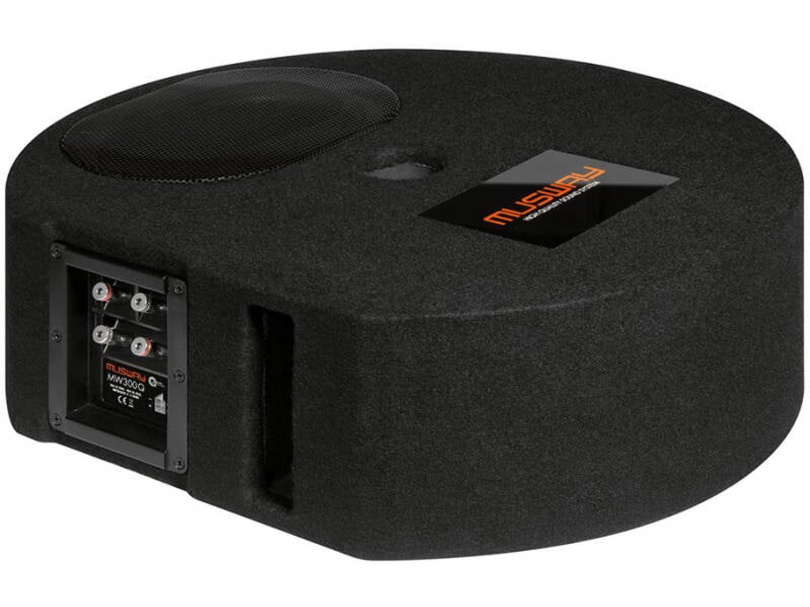 MUSWAY Single Bassreflex System for the Spare Wheel Recess 15 x 23 cm (6 x 9“) Subwoofer MW300Q