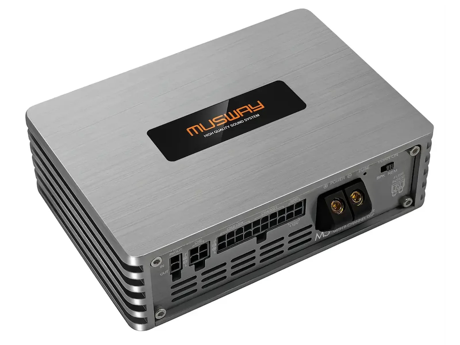 MUSWAY Digital 5-Kanals forstærker m/9-Kanals DSP M5