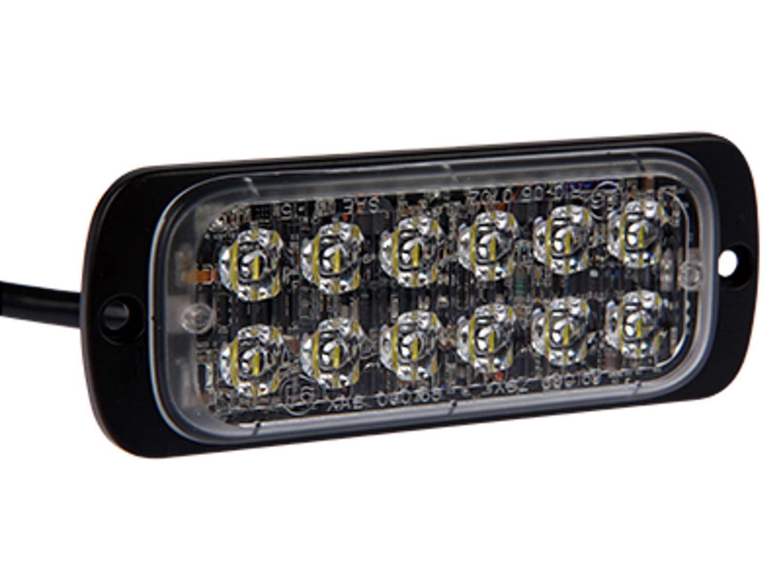 Kraftig horisontal LED flash med blåt blink, ST26