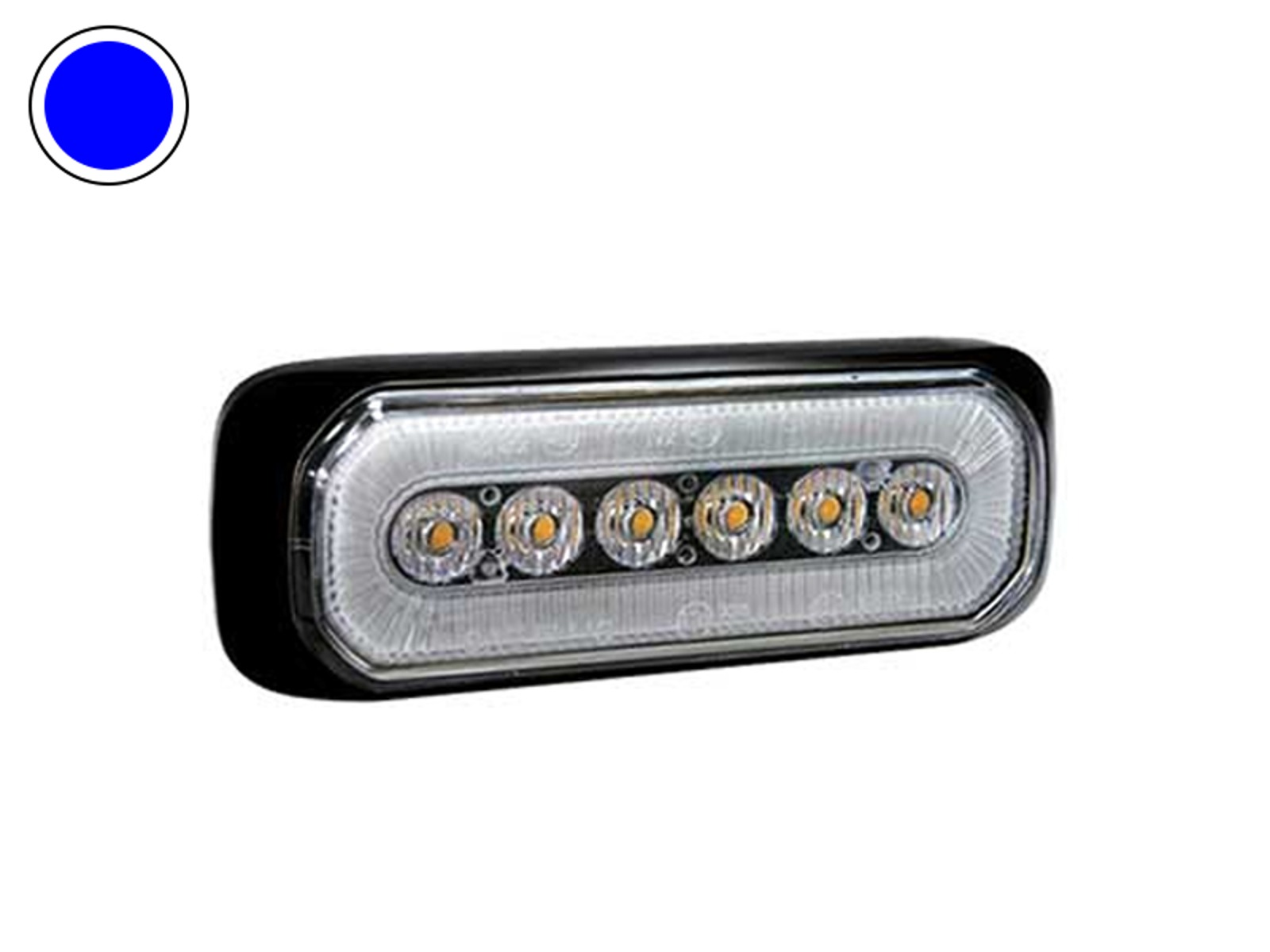 AXIXTECH LED FLASH Hvid/Blå