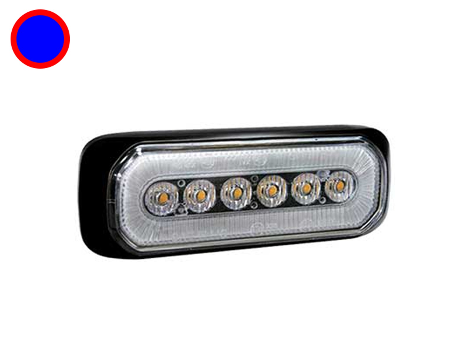 AXIXTECH LED FLASH Rød/Blå