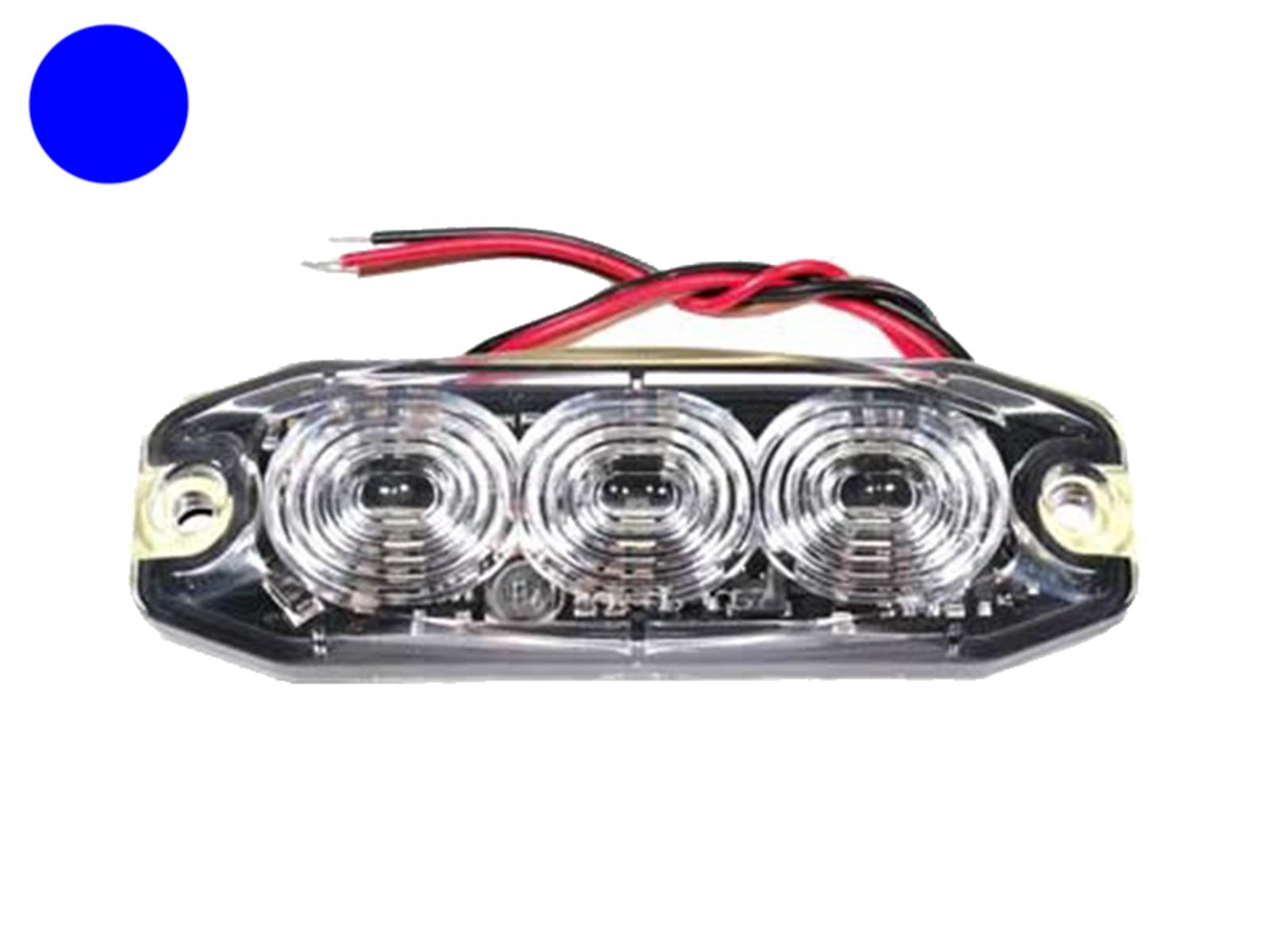 LED Flash-lampe 3x3w Blå