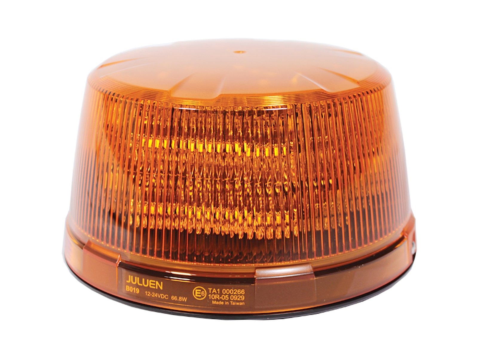 JULUEN HEAVY DUTY LED flash-beacon til fastmontering -  gult blink